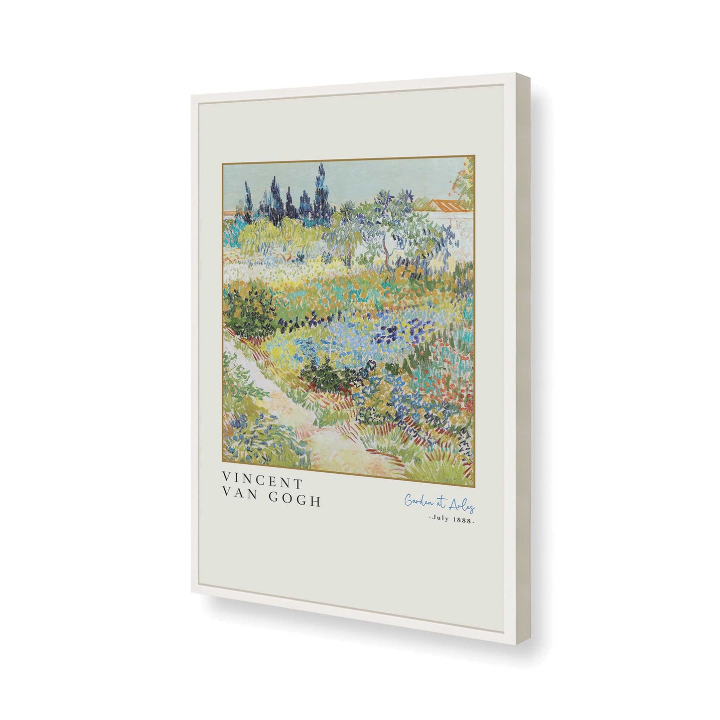 [Color:Opaque White], Picture of art in a Opaque White frame of the corner