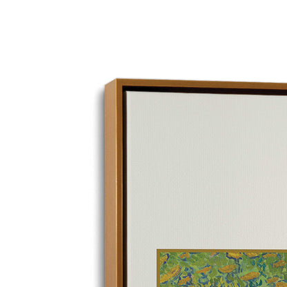 [Color:Polished Gold], Picture of art in a Polished Gold frame at an angle