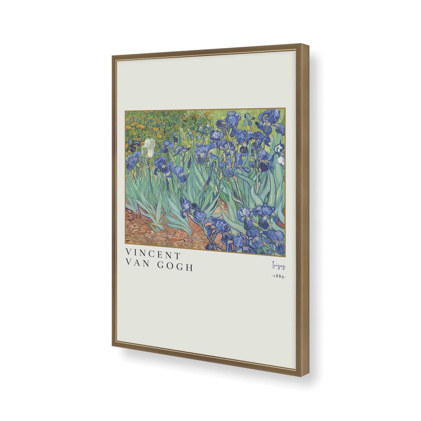 [Color:Brushed Gold], Picture of art in a Brushed Gold frame of the corner