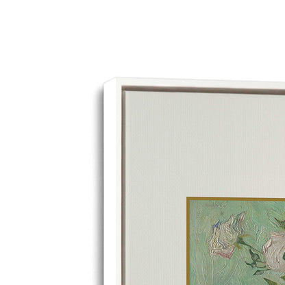 [Color:Opaque White], Picture of art in a White frame at an angle