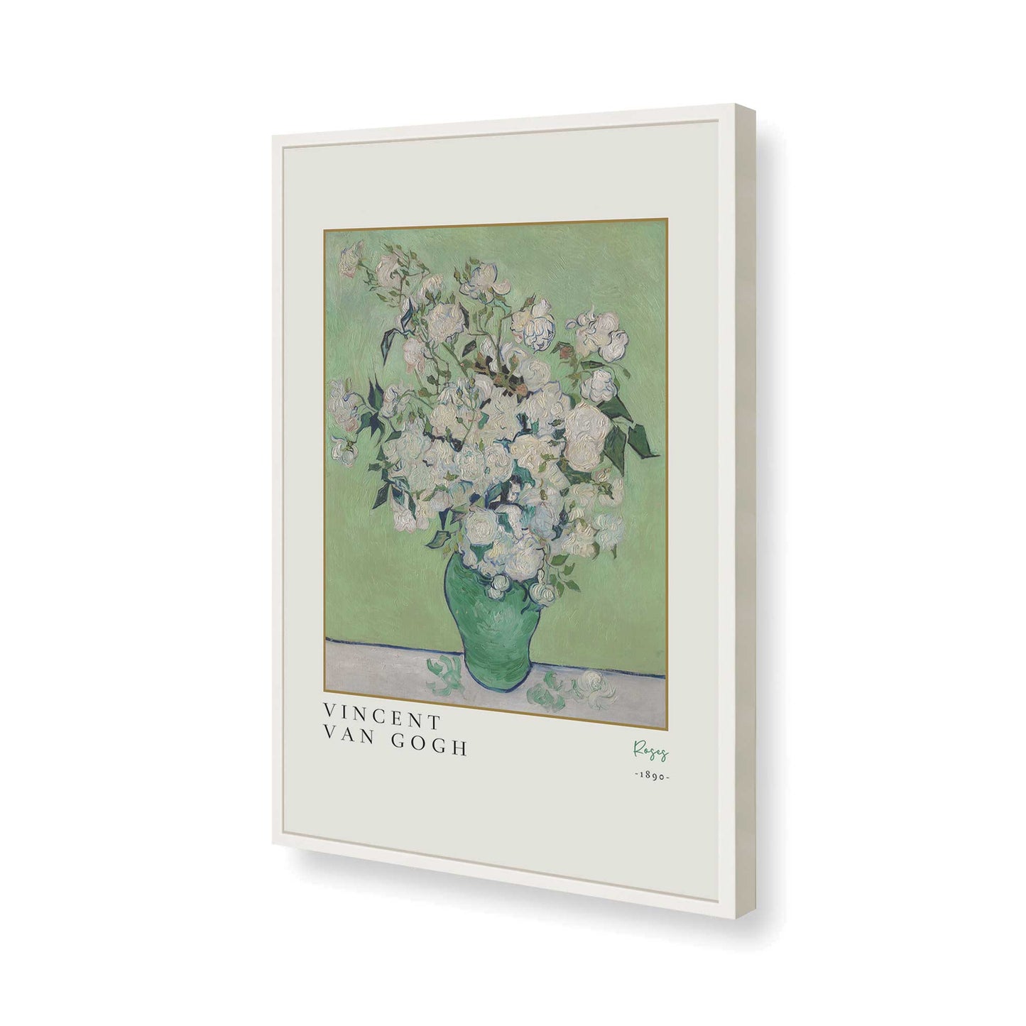 [Color:Opaque White], Picture of art in a Opaque White frame of the corner