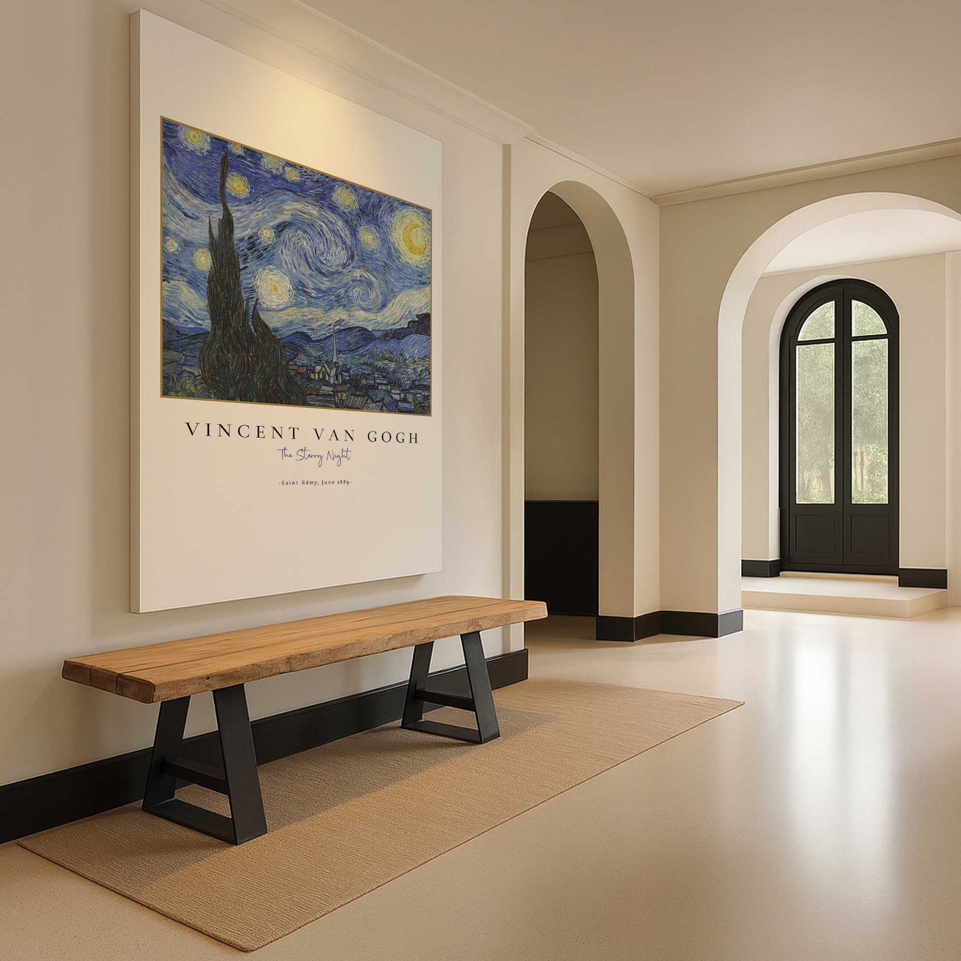 [Color:Stretched Canvas], Picture of art in a room