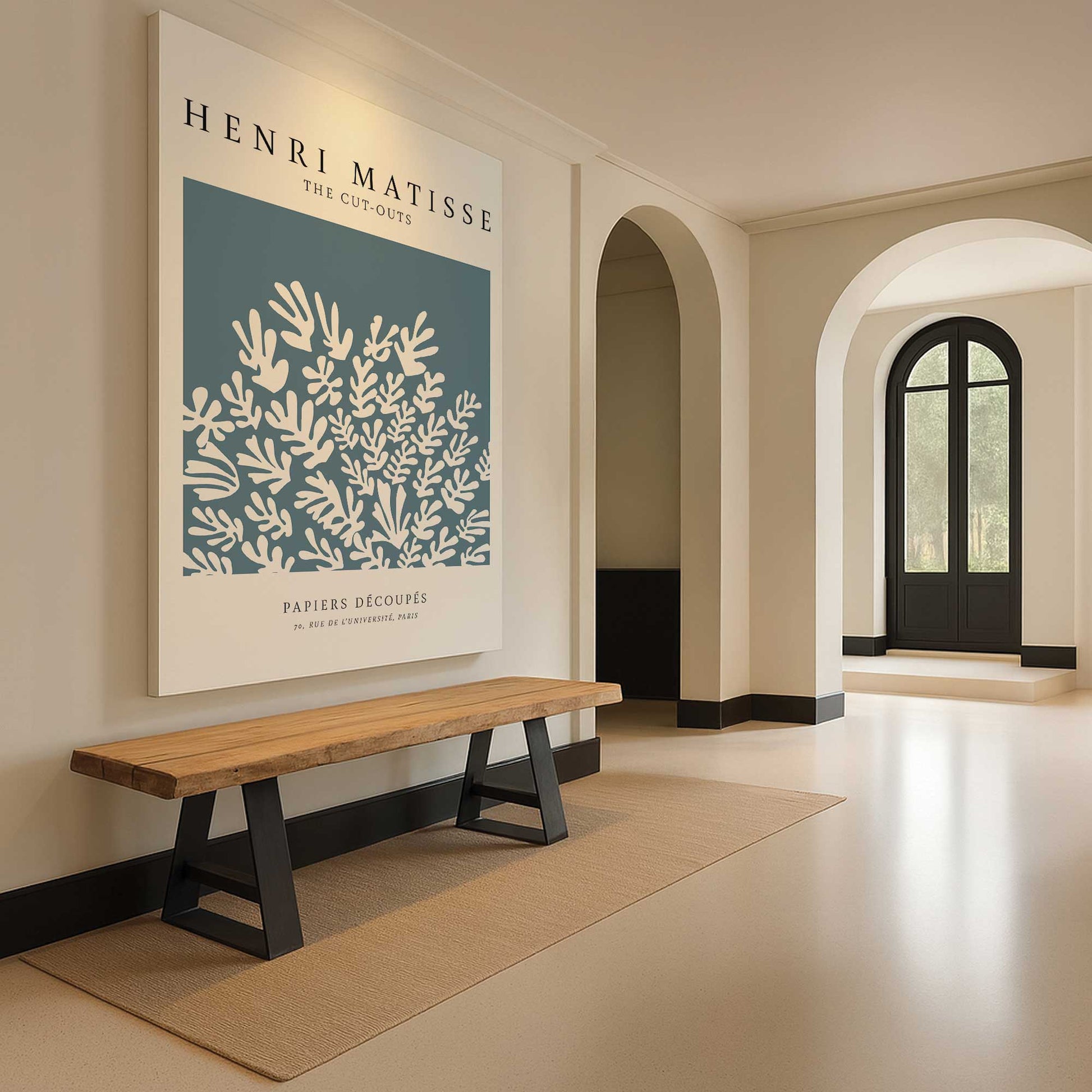 [Color:Stretched Canvas], Picture of art in a room