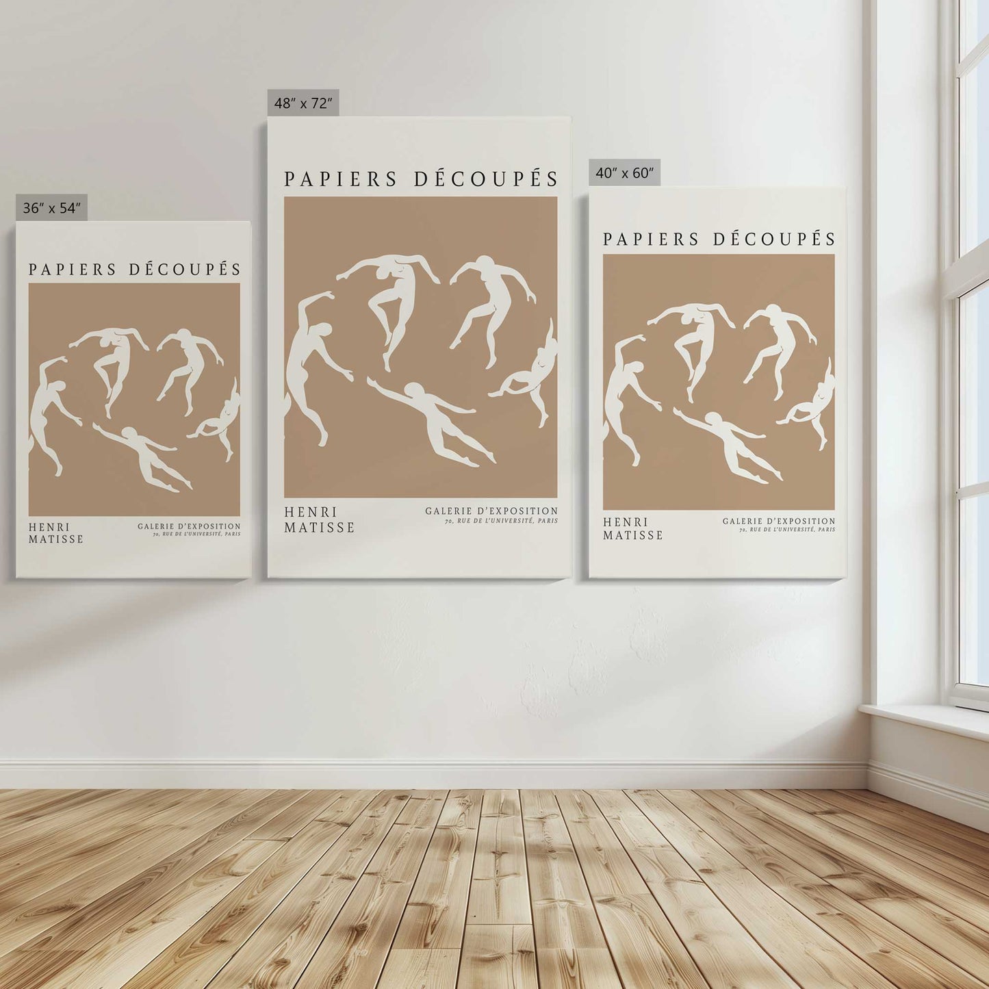 [Color:Stretched Canvas], Image showing the size comparisons