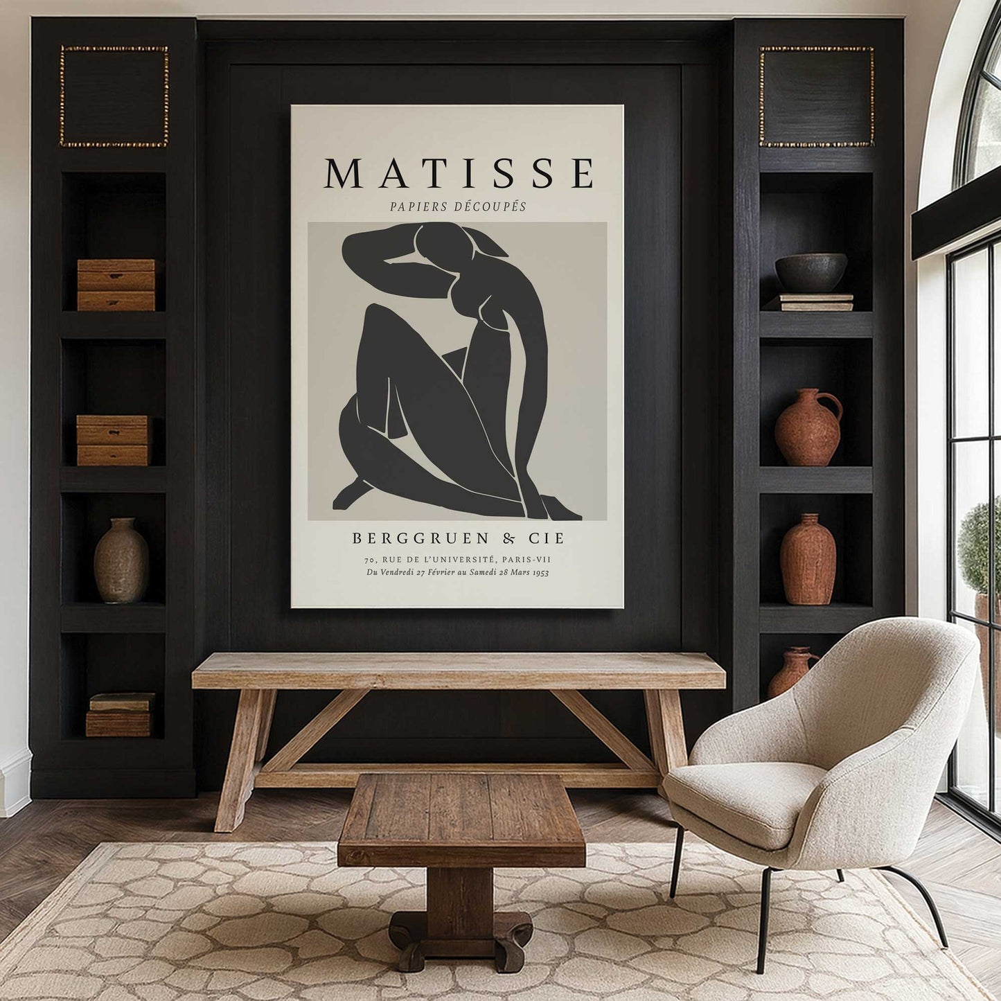 [Color:Stretched Canvas], Picture of art in a room