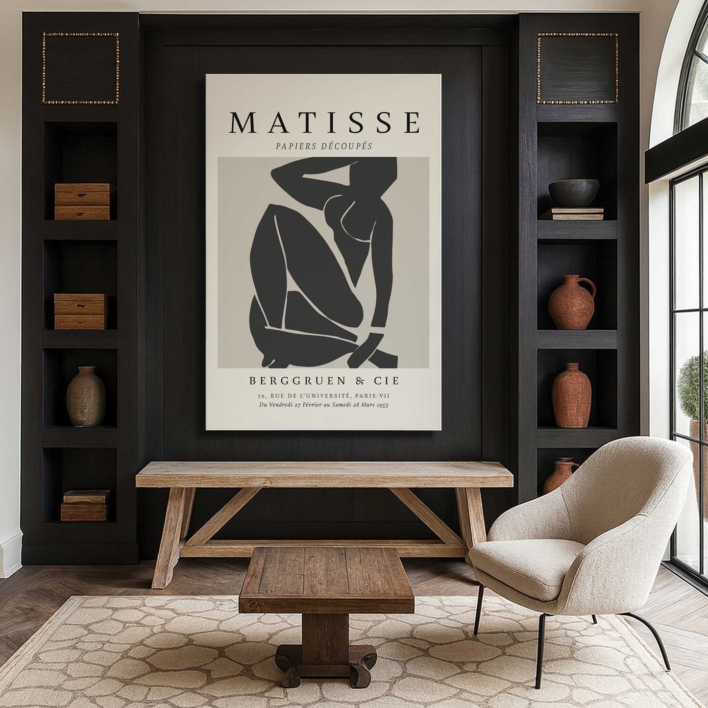 [Color:Stretched Canvas], Picture of art in a room