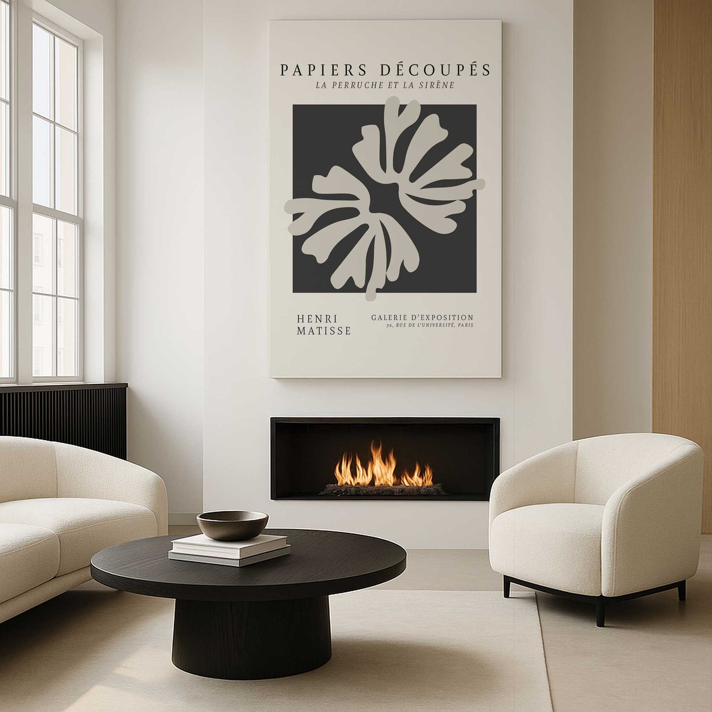 [Color:Stretched Canvas], Picture of art in a room