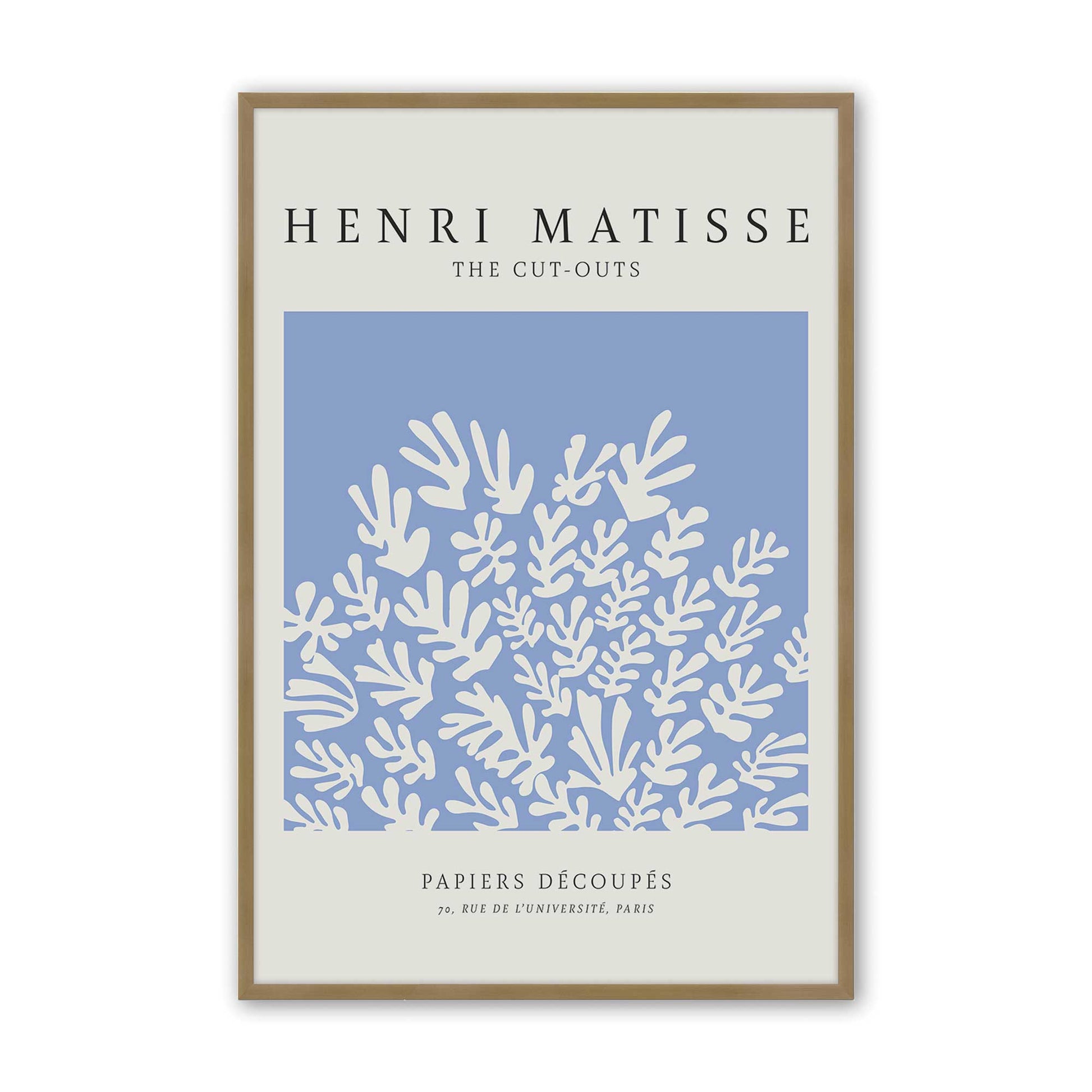 [Color:Brushed Gold], Picture of art in a Brushed Gold frame