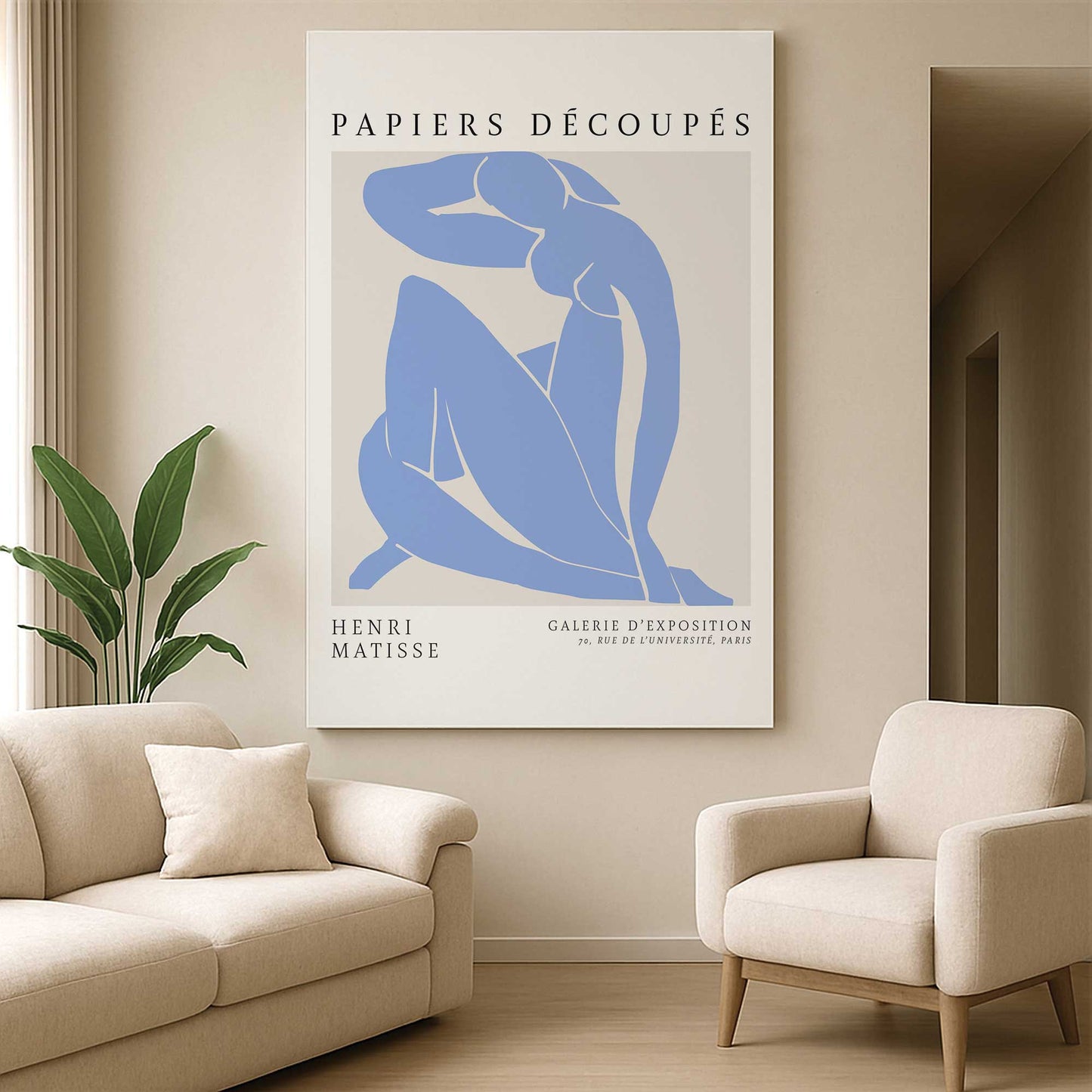 [Color:Stretched Canvas], Picture of art in a room