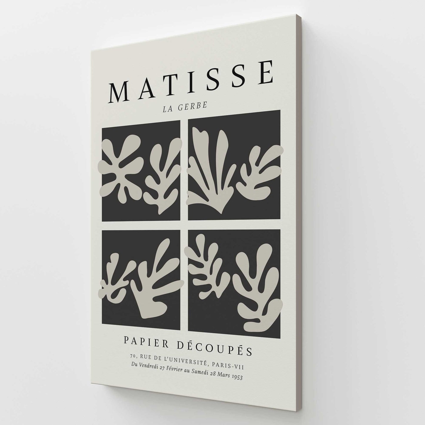 [Color:Stretched Canvas], Picture of art at an angle