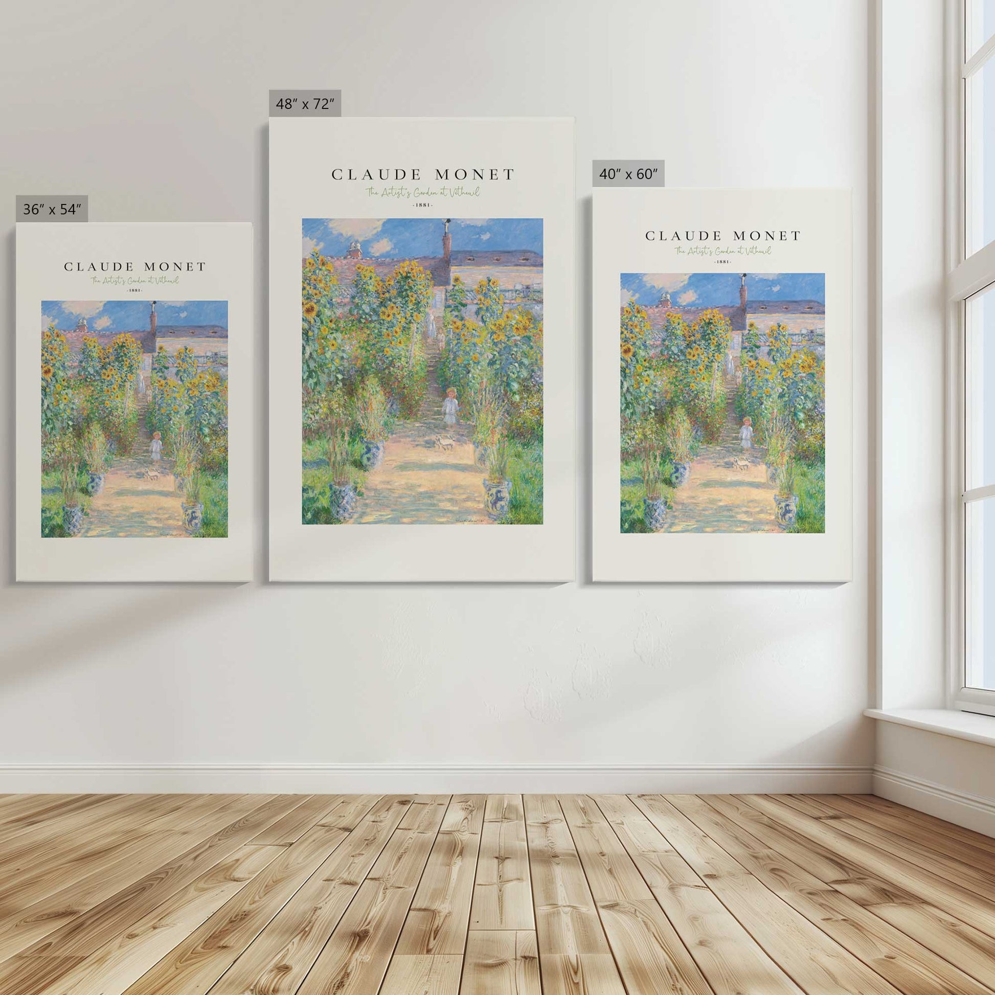 [Color:Stretched Canvas], Image showing the size comparisons