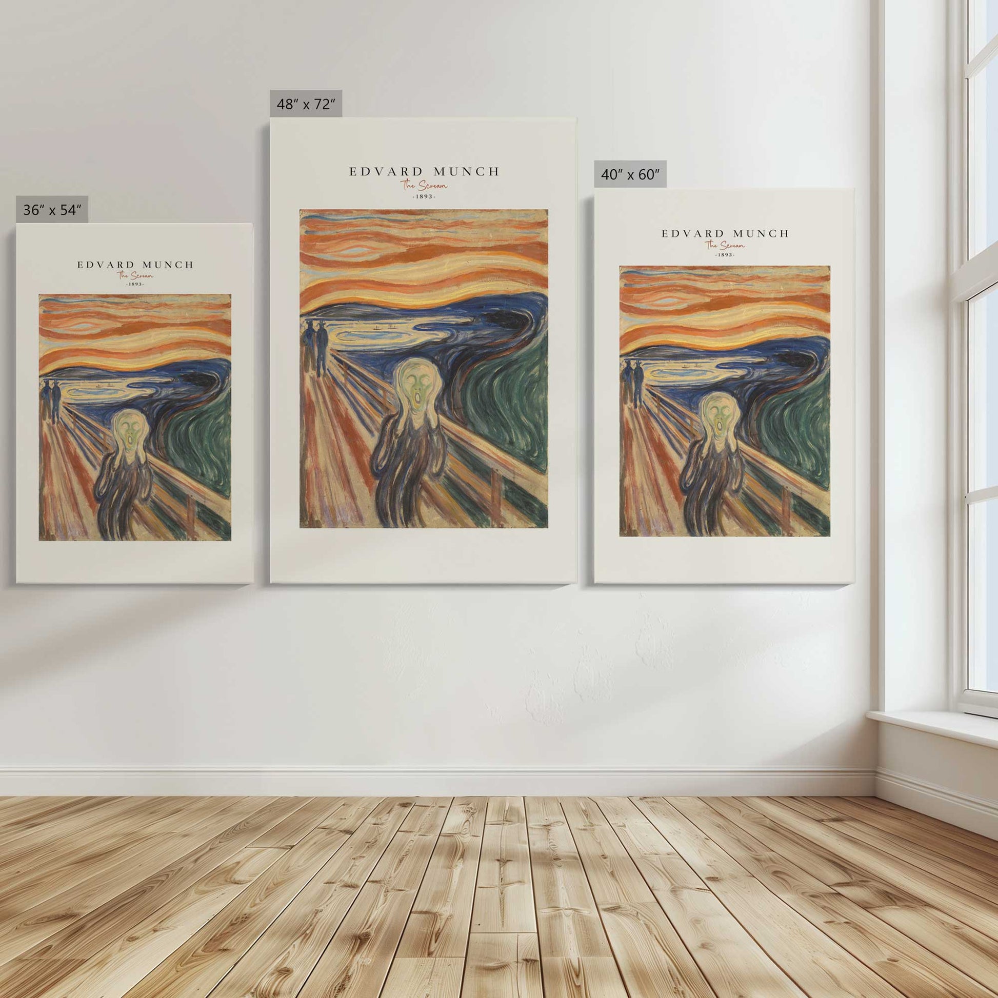 [Color:Stretched Canvas], Image showing the size comparisons