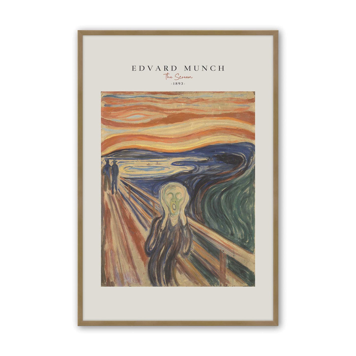 [Color:Brushed Gold], Picture of art in a Brushed Gold frame