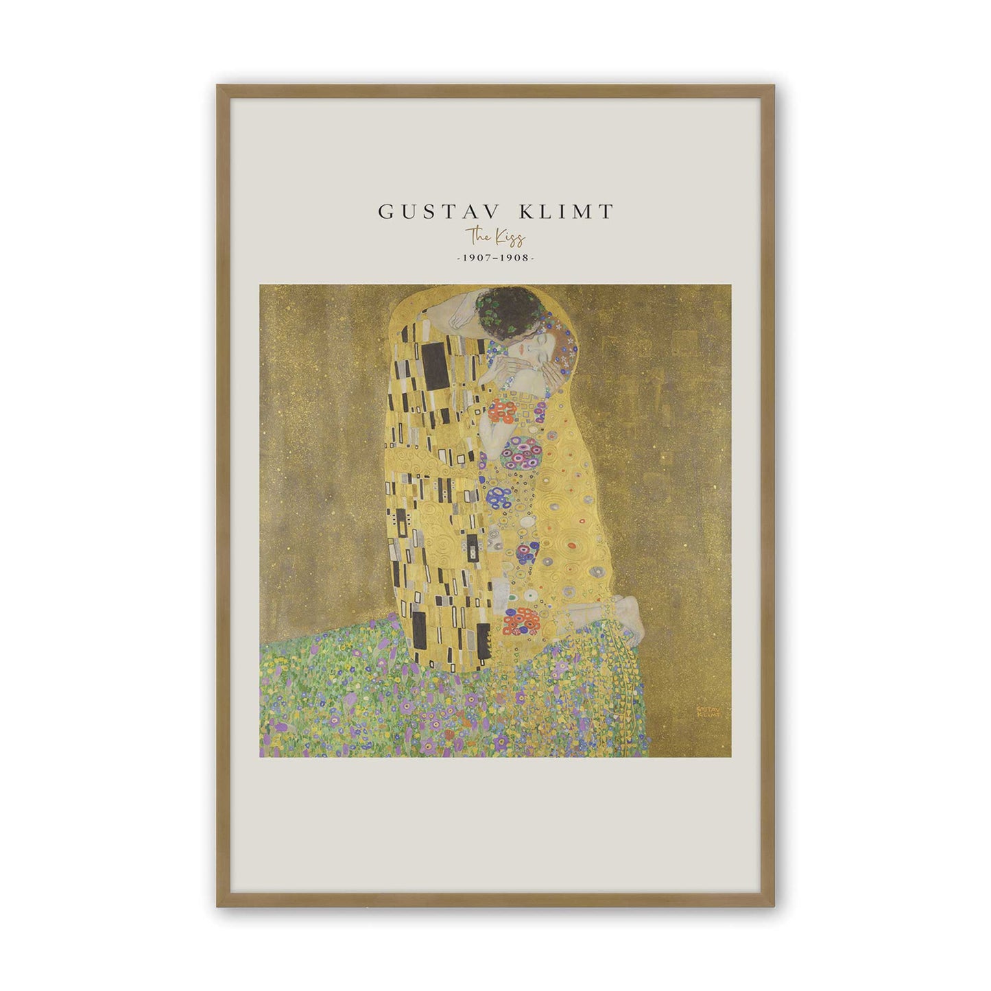 [Color:Brushed Gold], Picture of art in a Brushed Gold frame