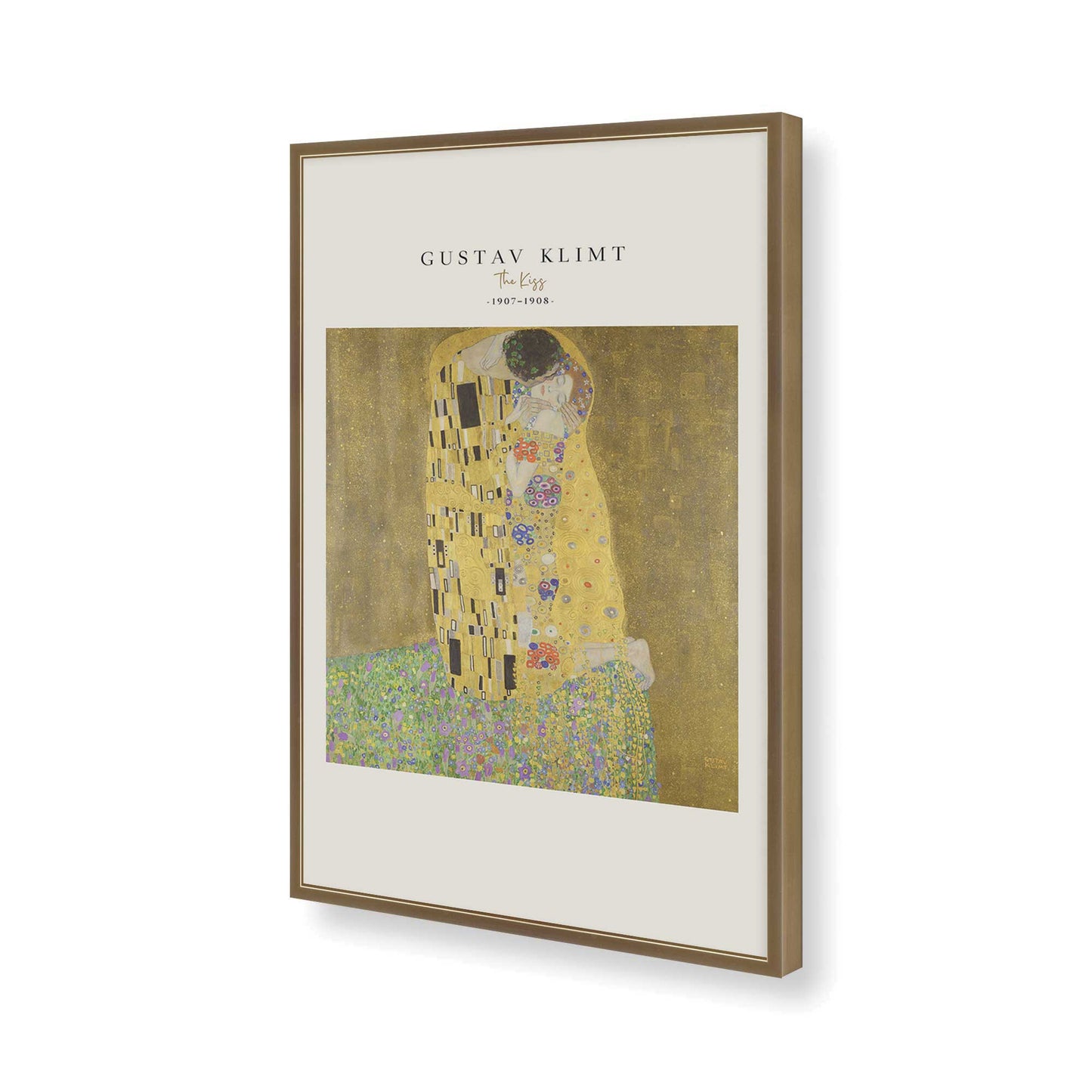 [Color:Brushed Gold], Picture of art in a Brushed Gold frame of the corner