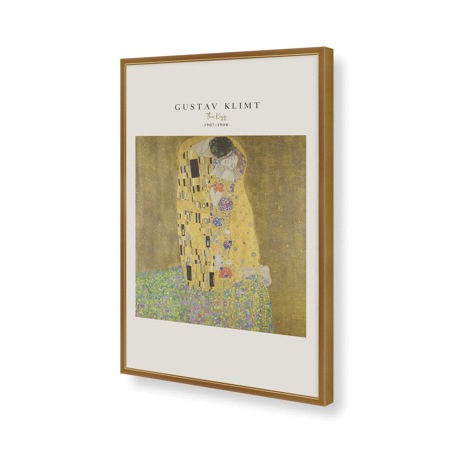 [Color:Polished Gold], Picture of art in a Polished Gold frame of the corner