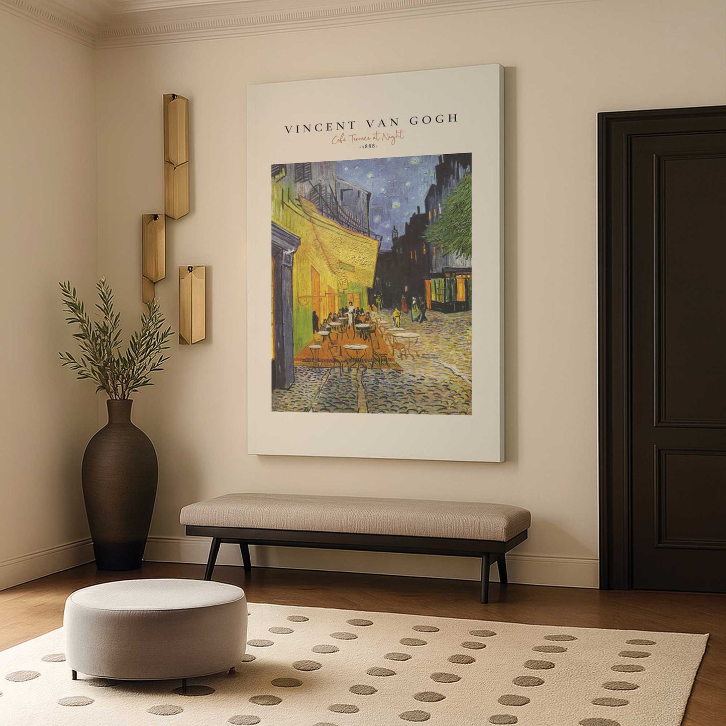 [Color:Stretched Canvas], Picture of art in a room