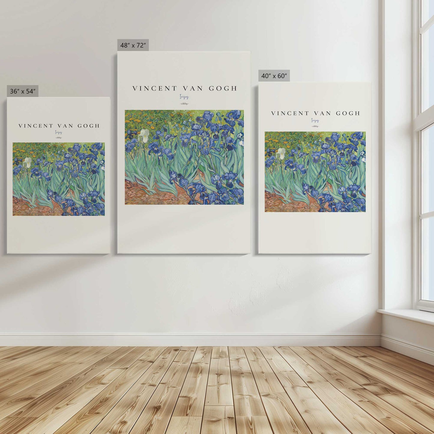 [Color:Stretched Canvas], Image showing the size comparisons