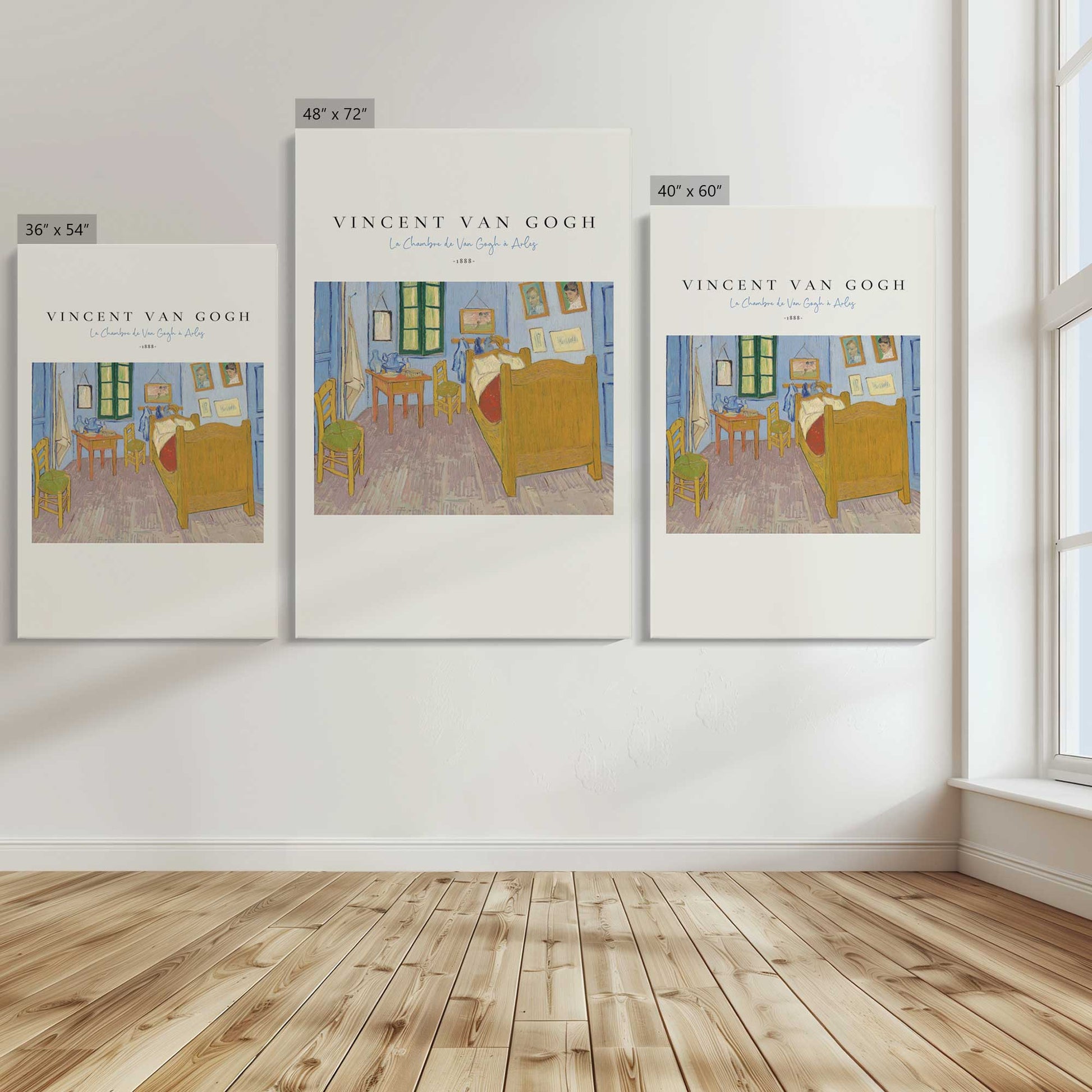 [Color:Stretched Canvas], Image showing the size comparisons
