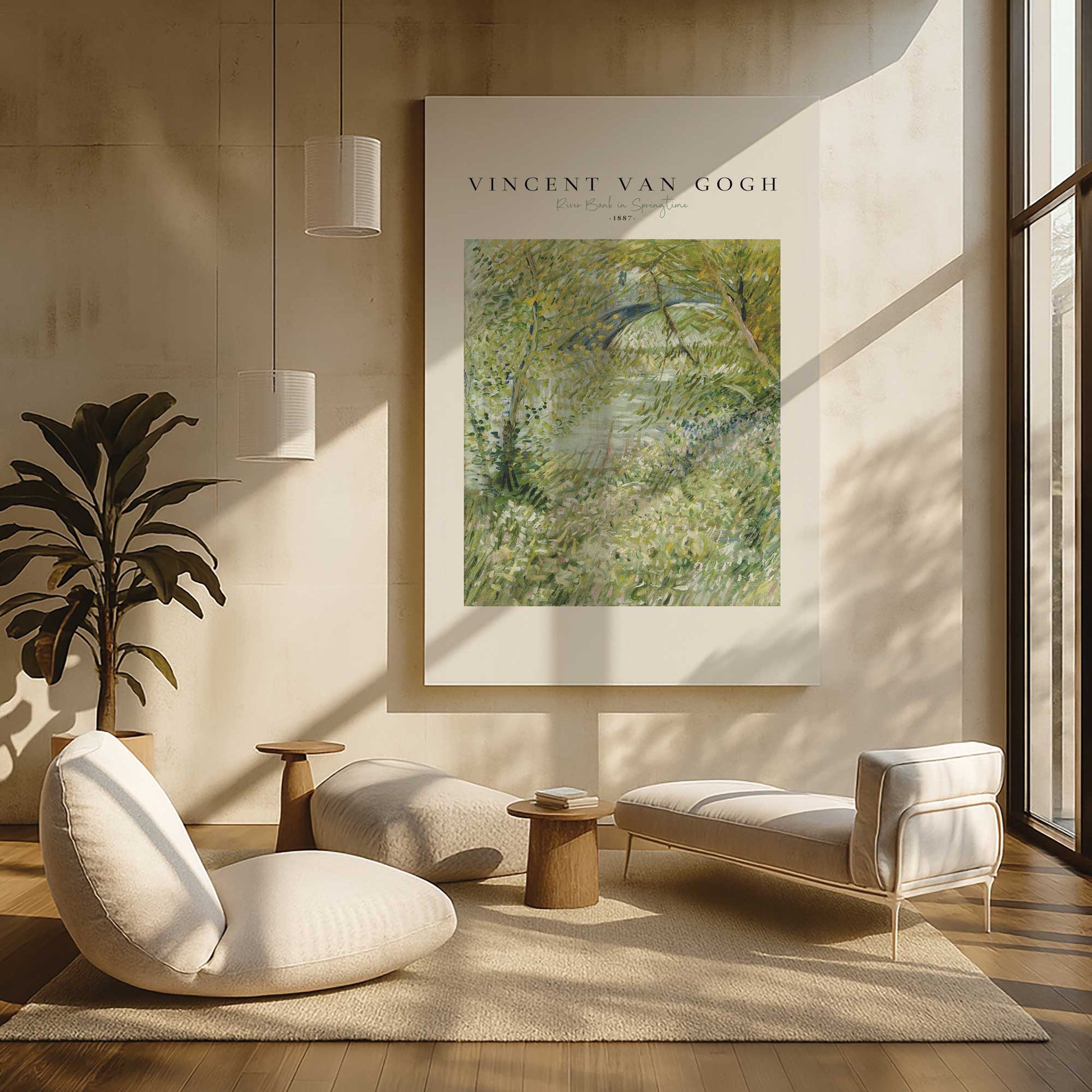 [Color:Stretched Canvas], Picture of art in a room