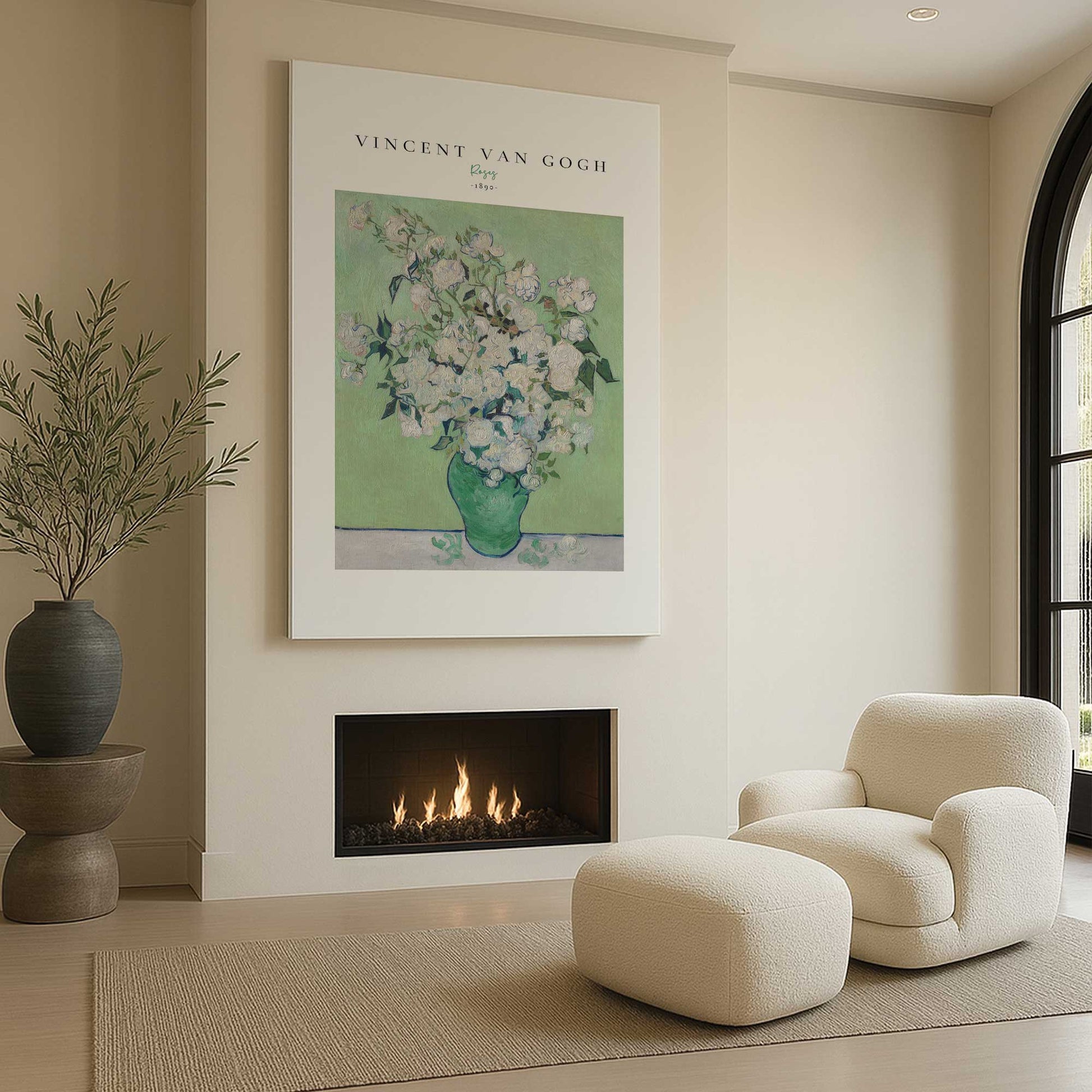 [Color:Stretched Canvas], Picture of art in a room