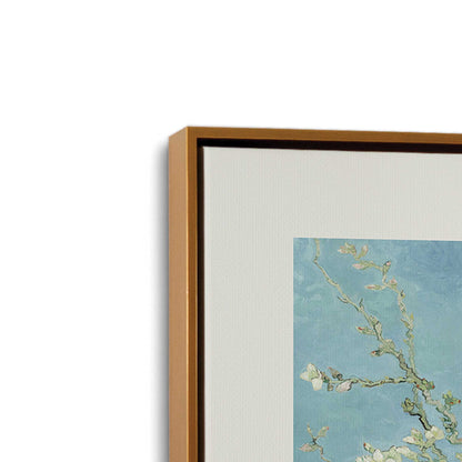 [Color:Polished Gold], Picture of art in a Polished Gold frame at an angle