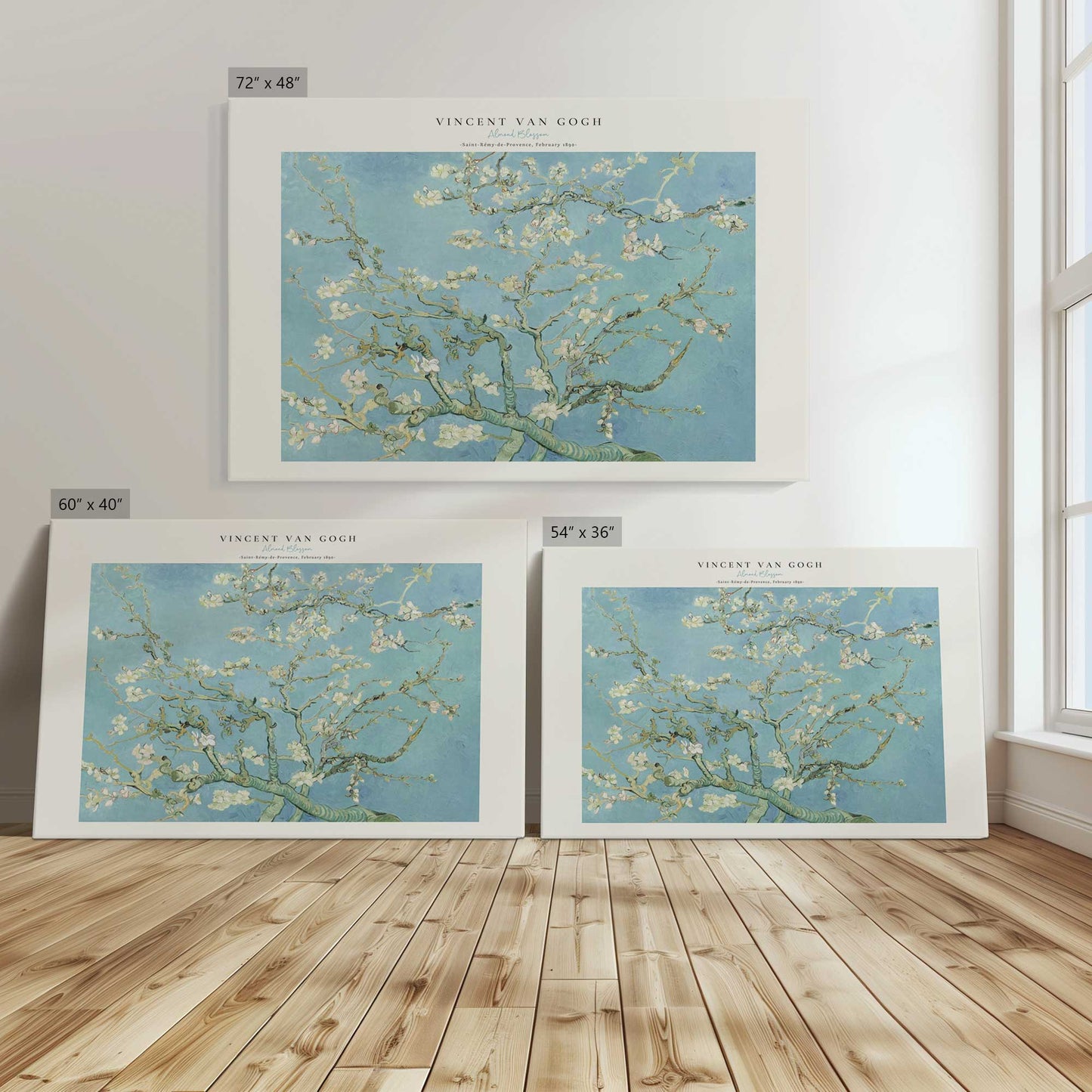 [Color:Stretched Canvas], Image showing the size comparisons