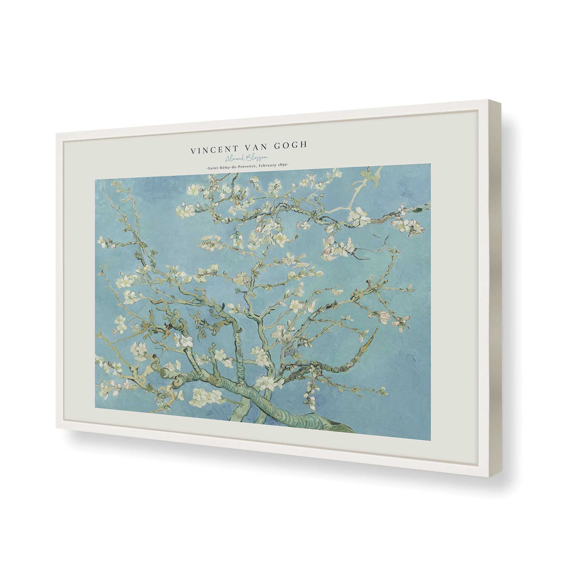 [Color:Opaque White], Picture of art in a Opaque White frame of the corner