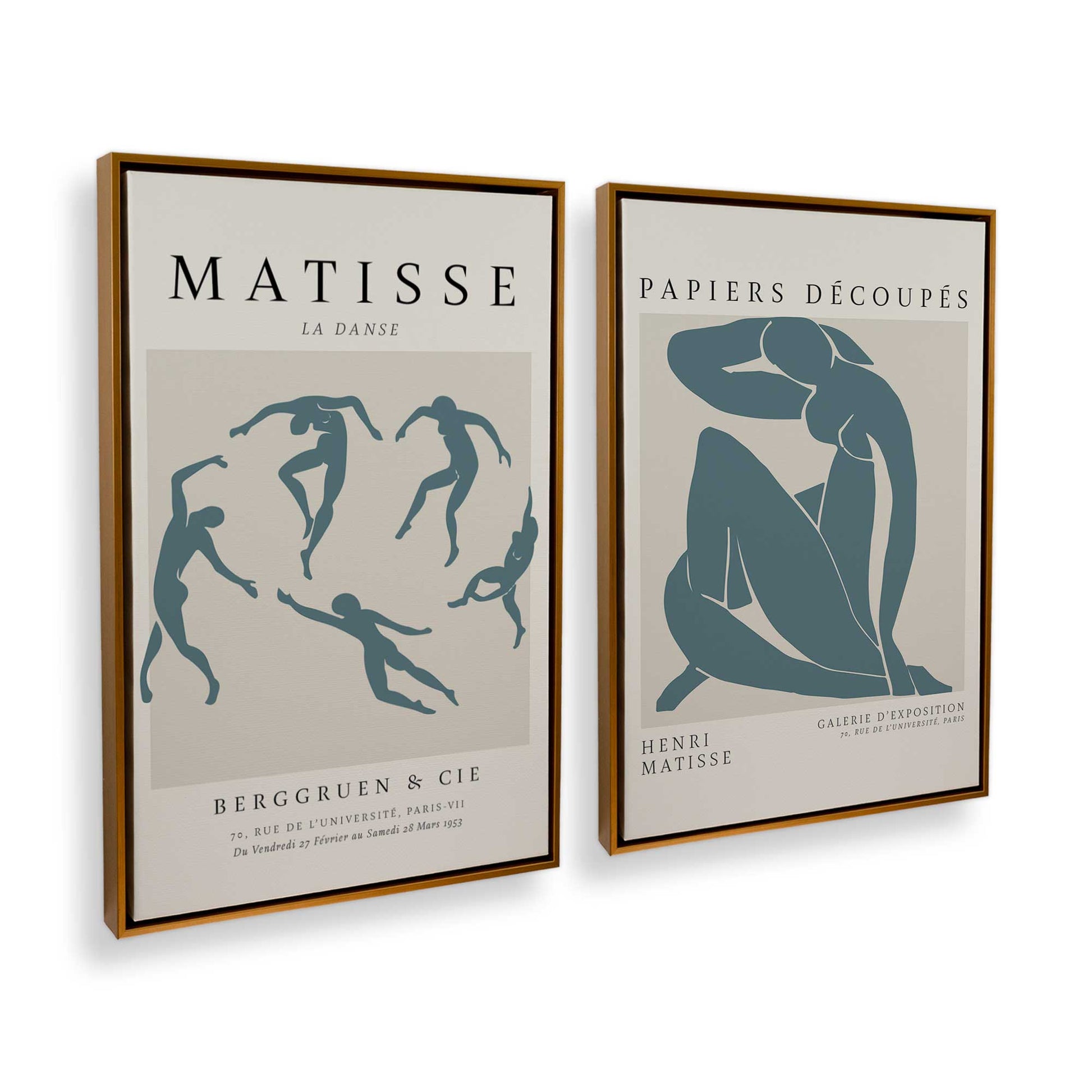 [Color:Polished Gold], Picture of art in a Polished Gold frame at an angle