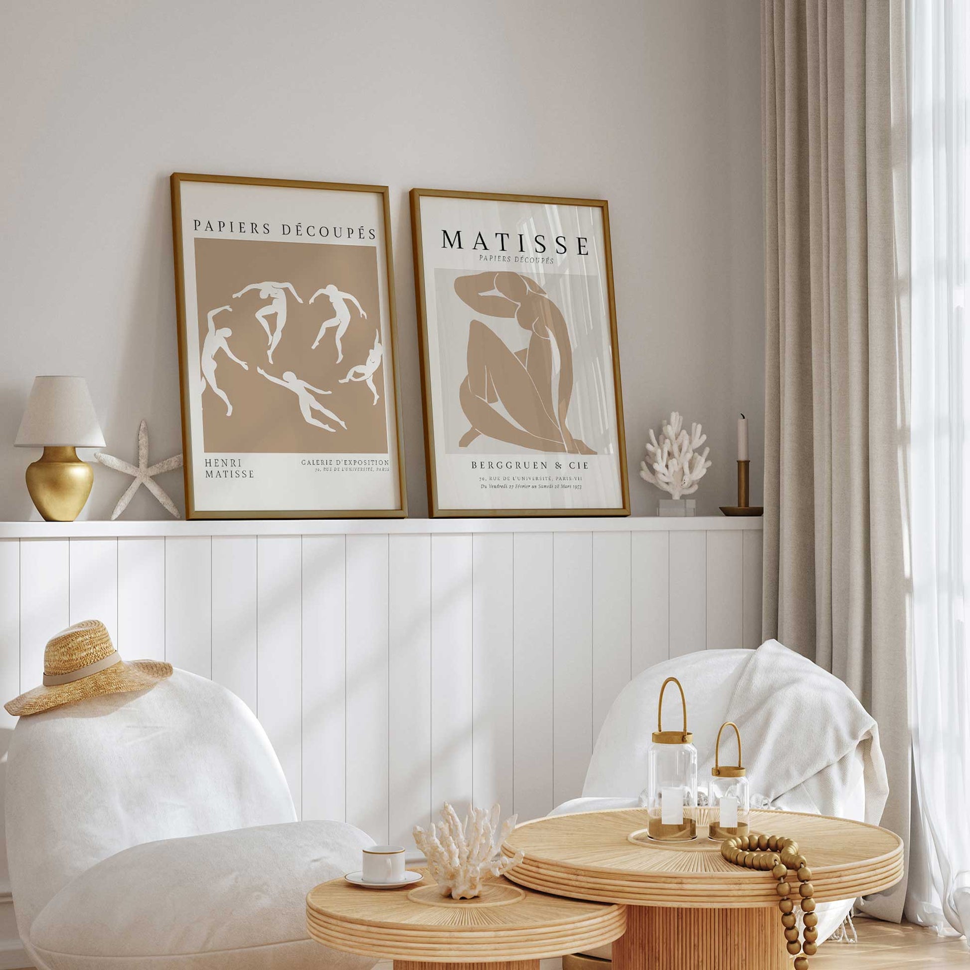 [Color:Brushed Gold], Picture of art in a Brushed Gold frame