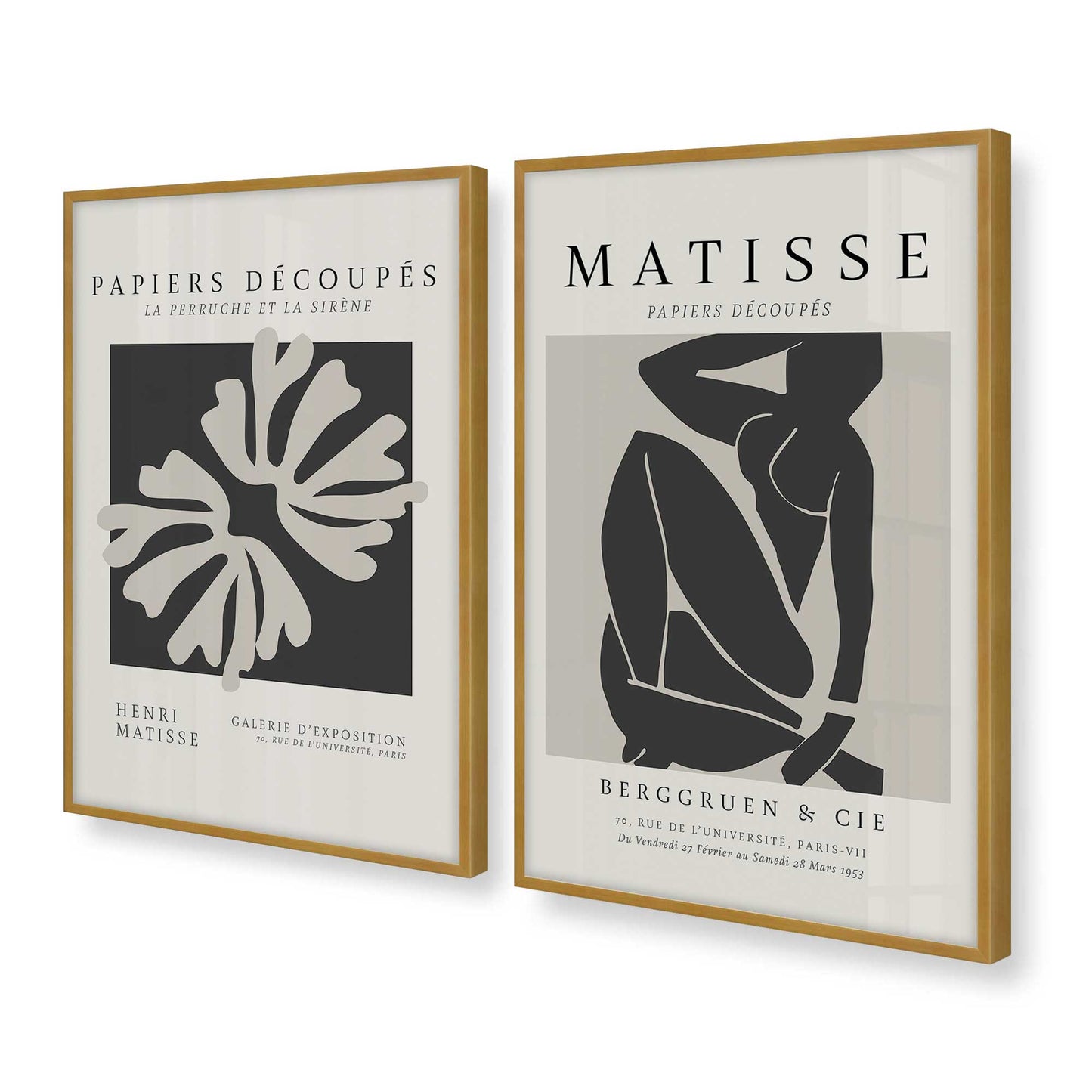 [Color:Polished Gold], Picture of art in a Polished Gold frame at an angle