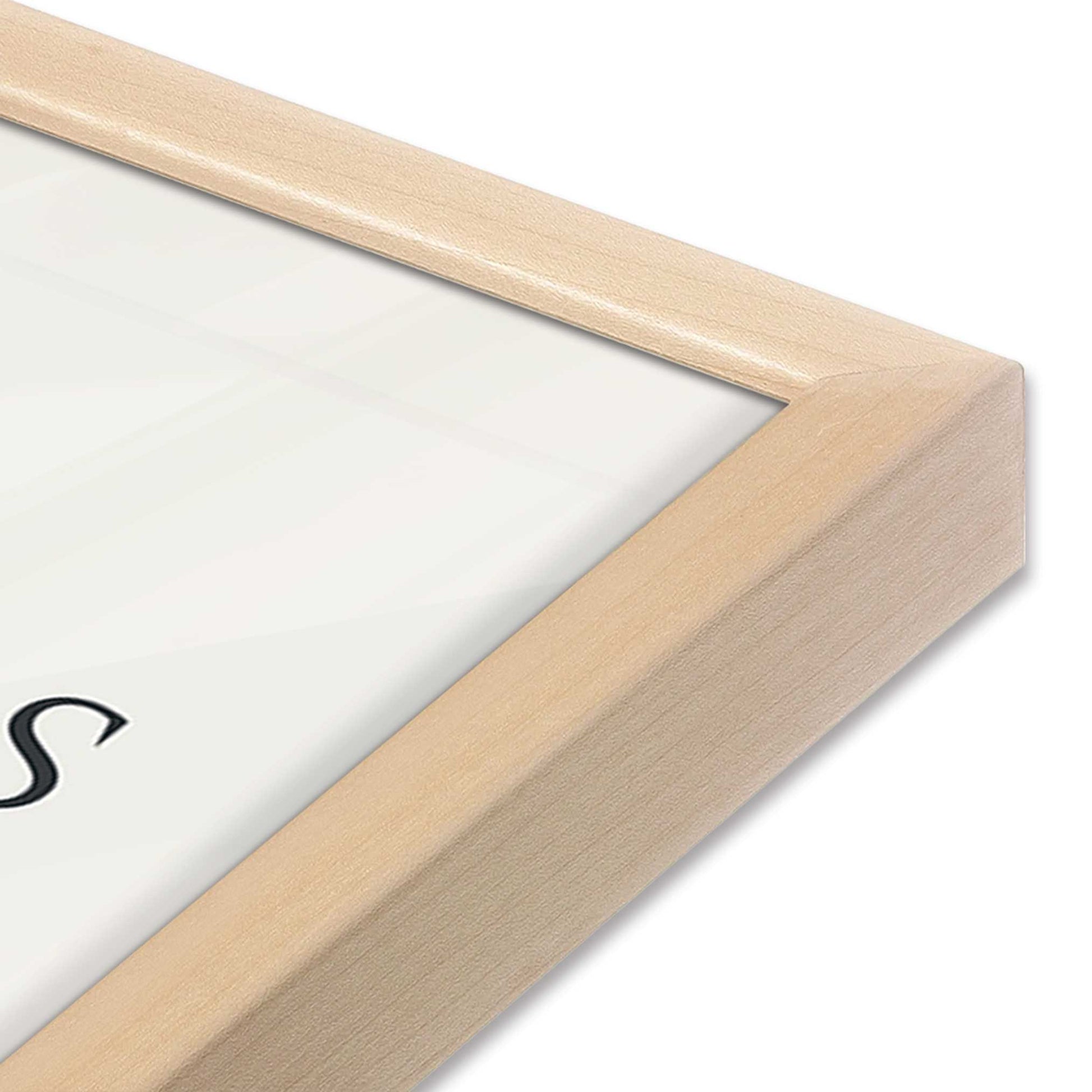 [Color:Raw Maple], Picture of art in a Raw Maple frame of the corner