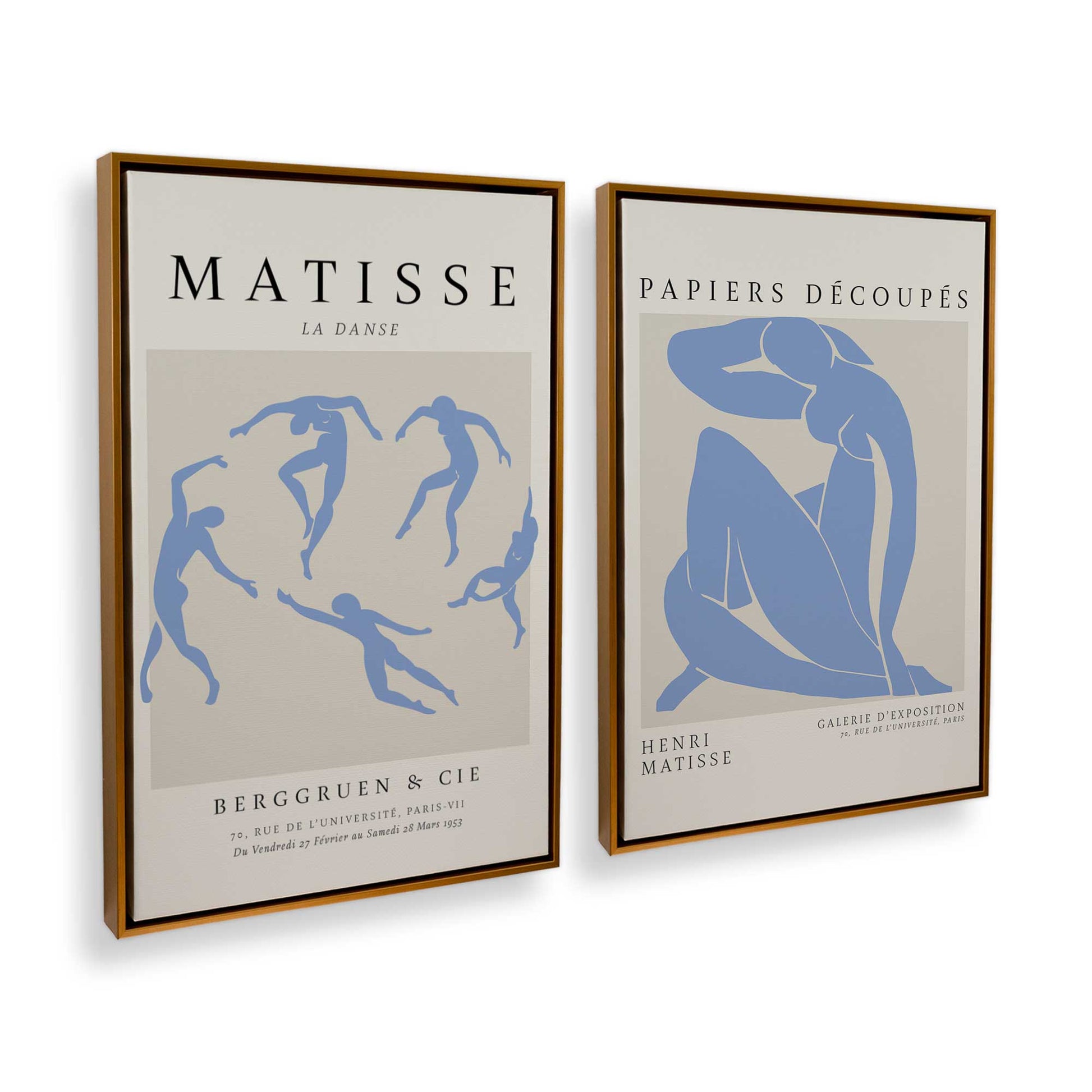 [Color:Polished Gold], Picture of art in a Polished Gold frame at an angle