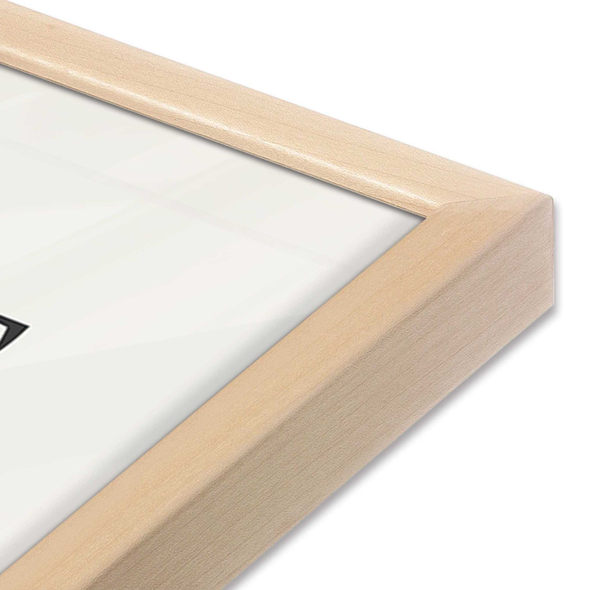 [Color:Raw Maple], Picture of art in a Raw Maple frame of the corner