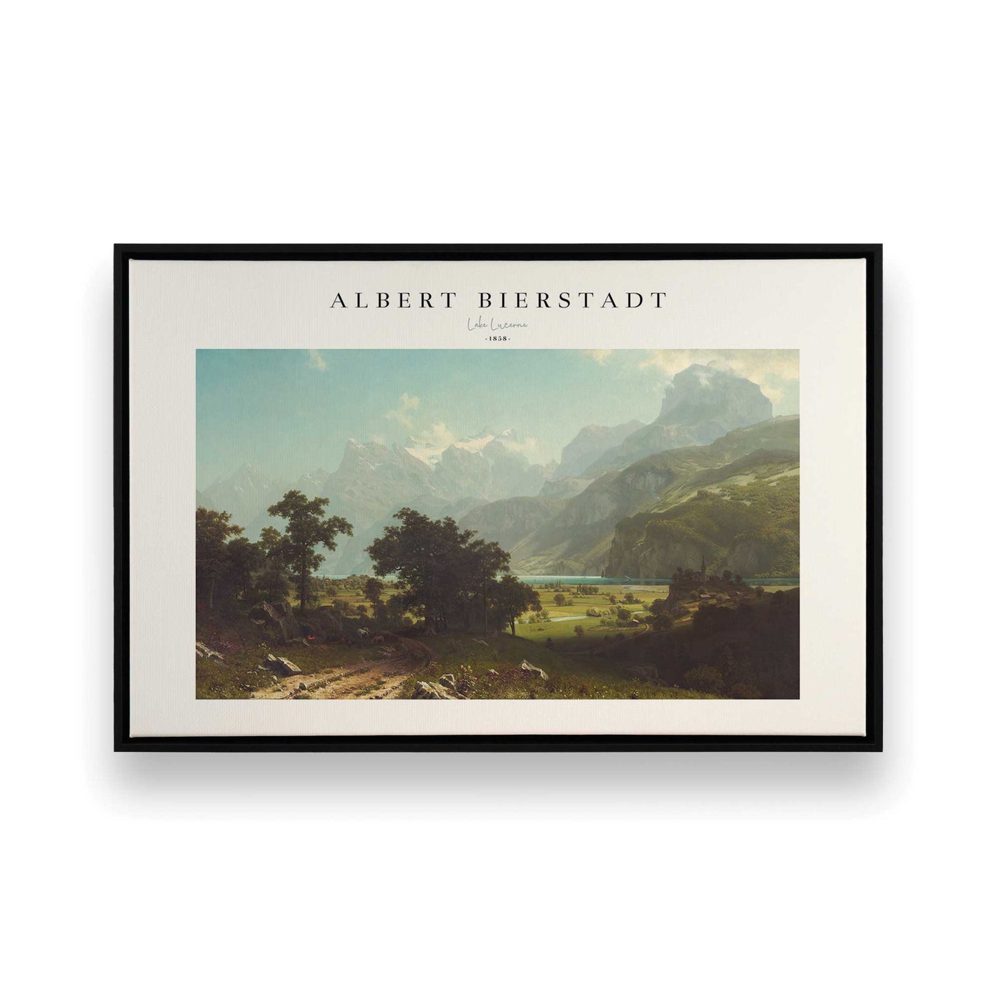 [Color:Satin Black], Picture of art in a Satin Black frame