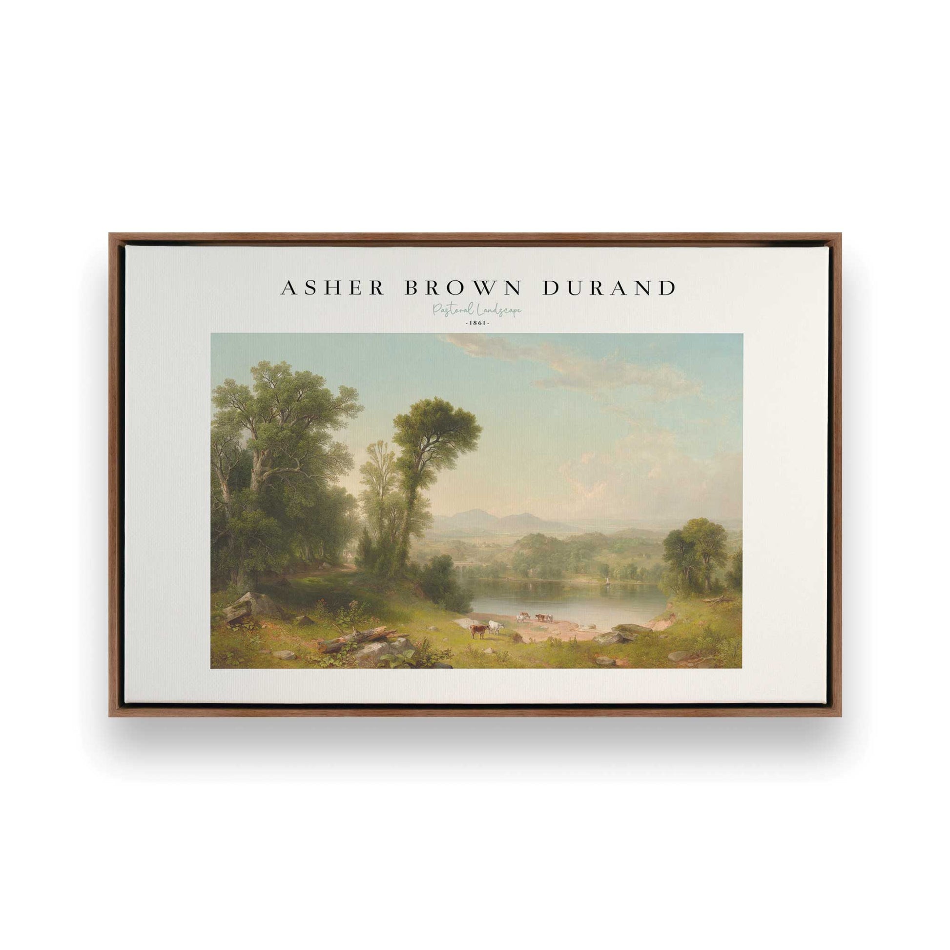 [Color:Walnut], Picture of art in a Walnut frame