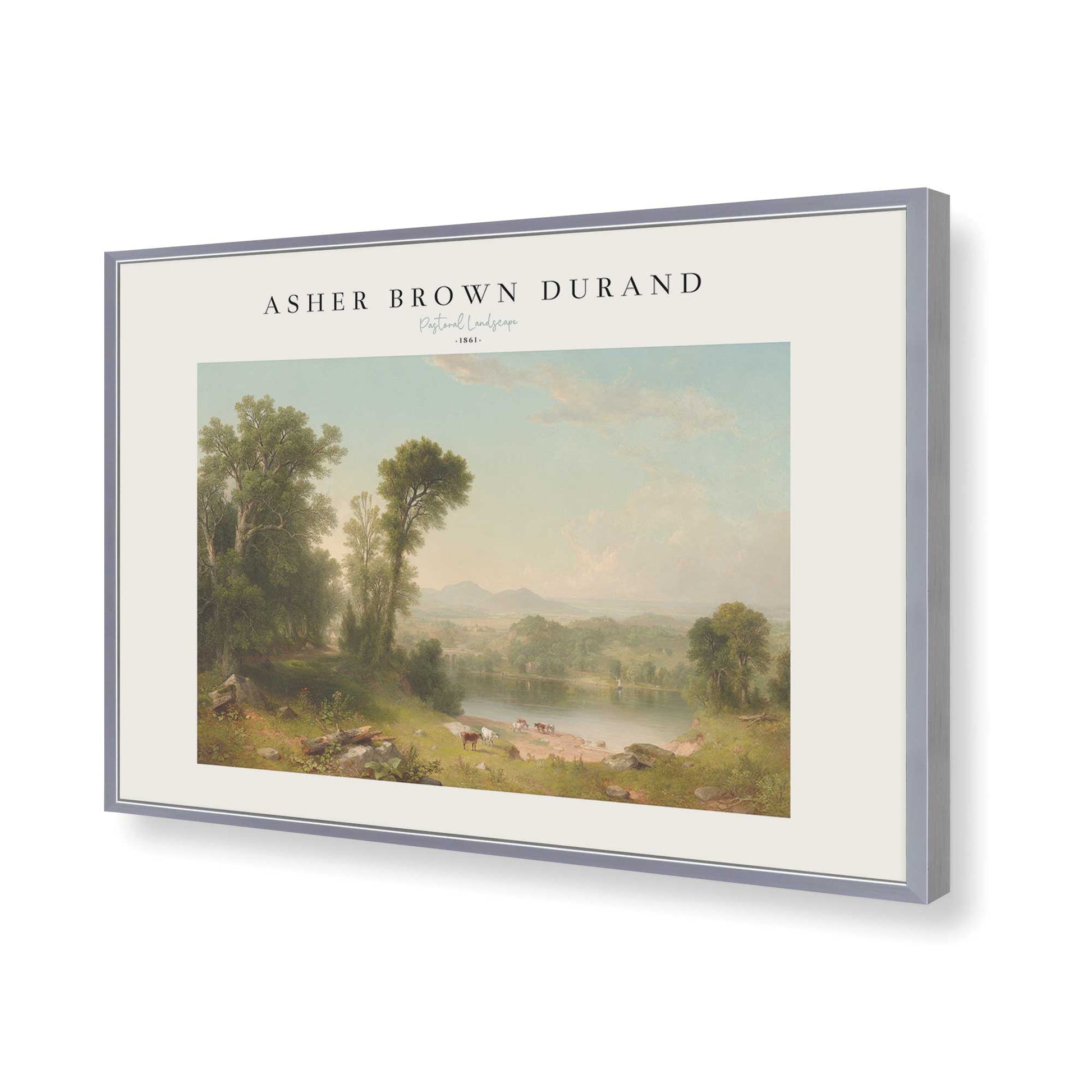 [Color:Polished Chrome], Picture of art in a Polished Chrome frame of the corner