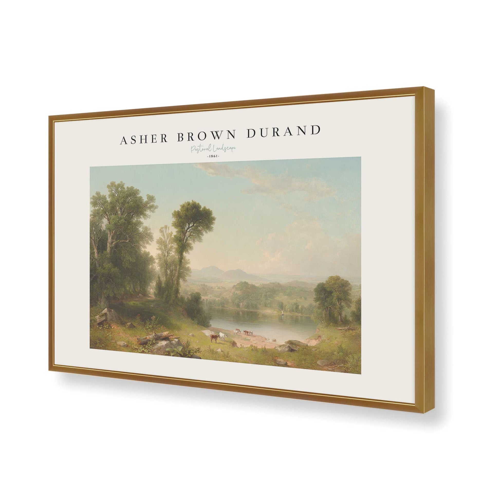 [Color:Polished Gold], Picture of art in a Polished Gold frame of the corner