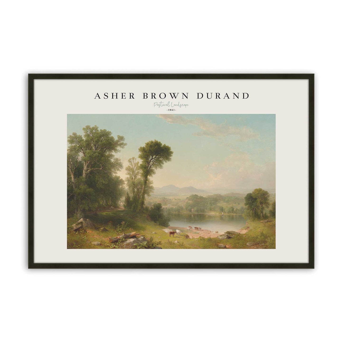 [Color:Satin Black], Picture of art in a Satin Black frame
