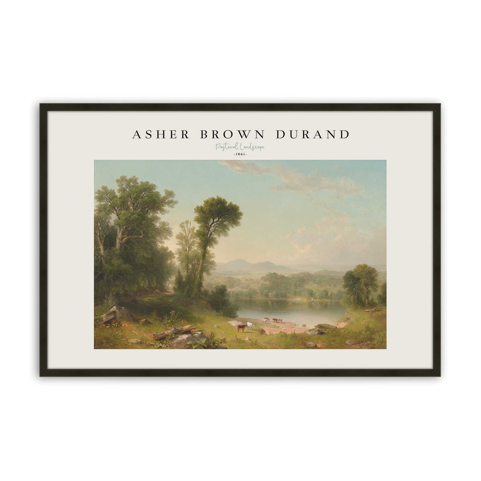 [Color:Satin Black], Picture of art in a Satin Black frame