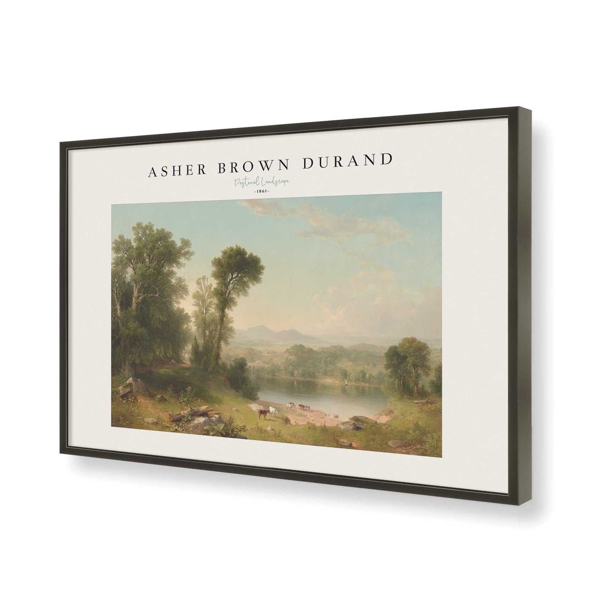 [Color:Satin Black], Picture of art in a Satin Black frame of the corner