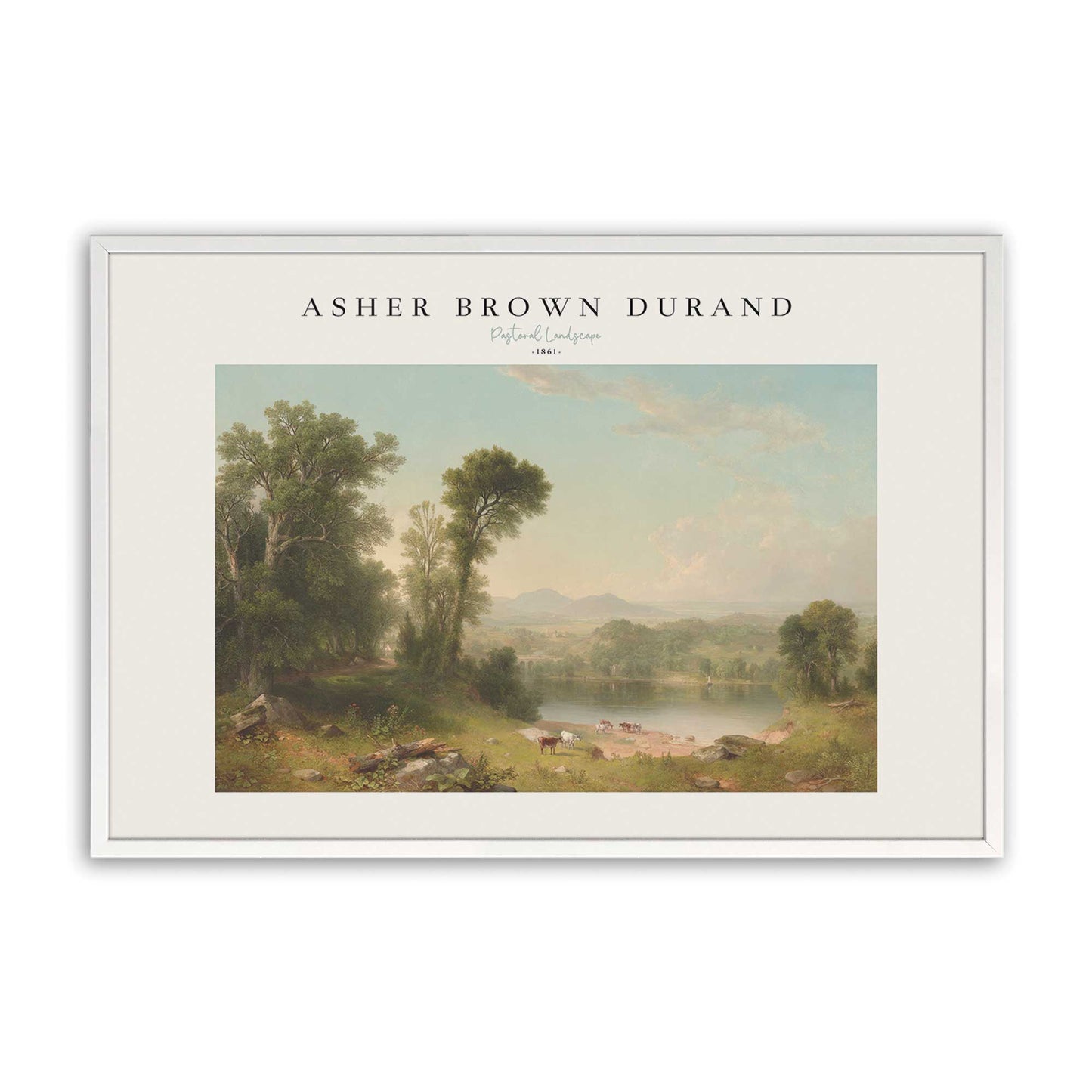 [Color:Opaque White], Picture of art in a Opaque White frame