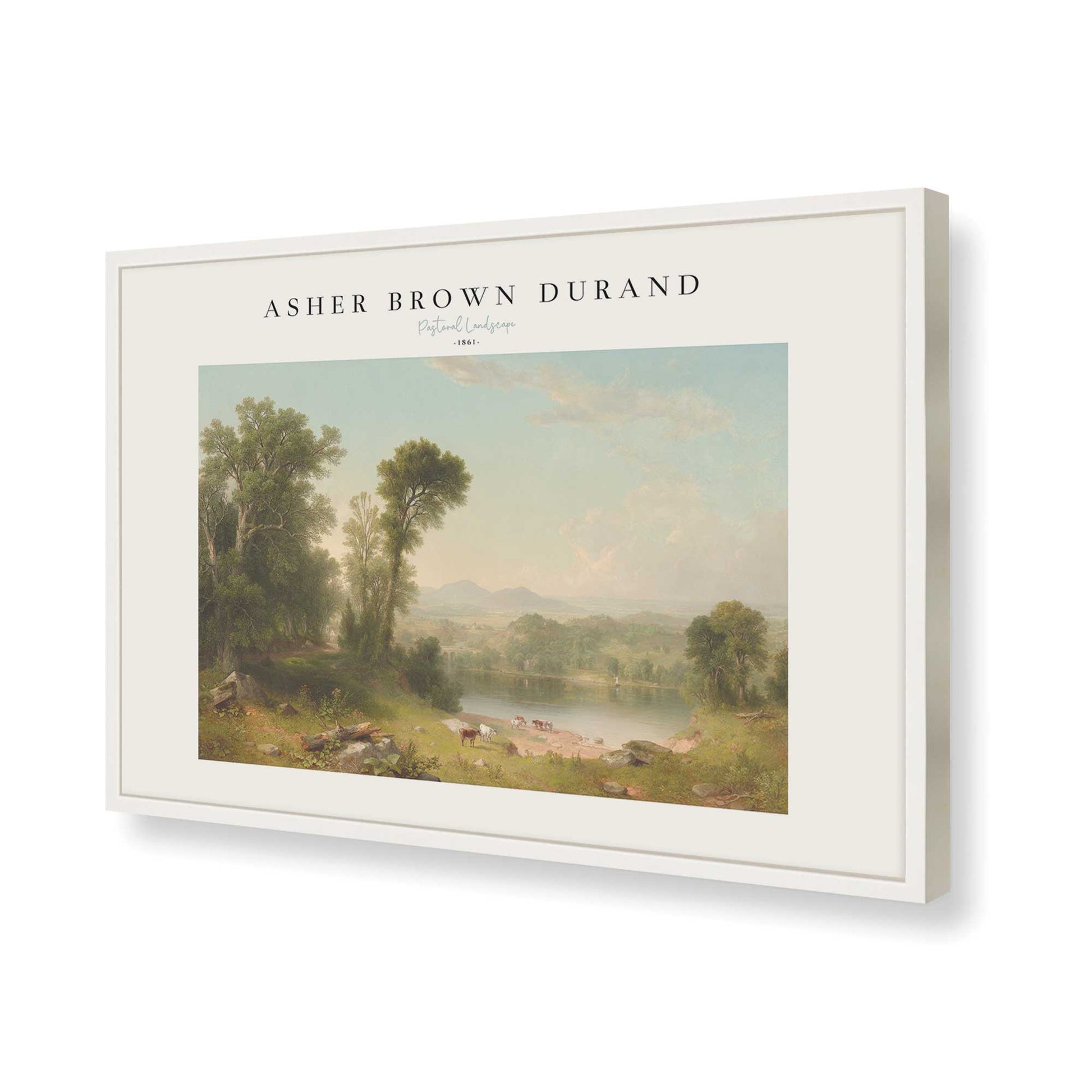 [Color:Opaque White], Picture of art in a Opaque White frame of the corner