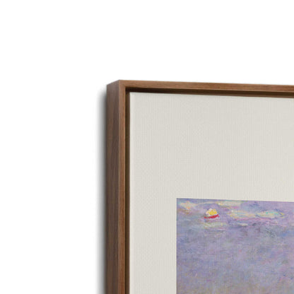 [Color:Walnut], Picture of art in a Walnut frame at an angle