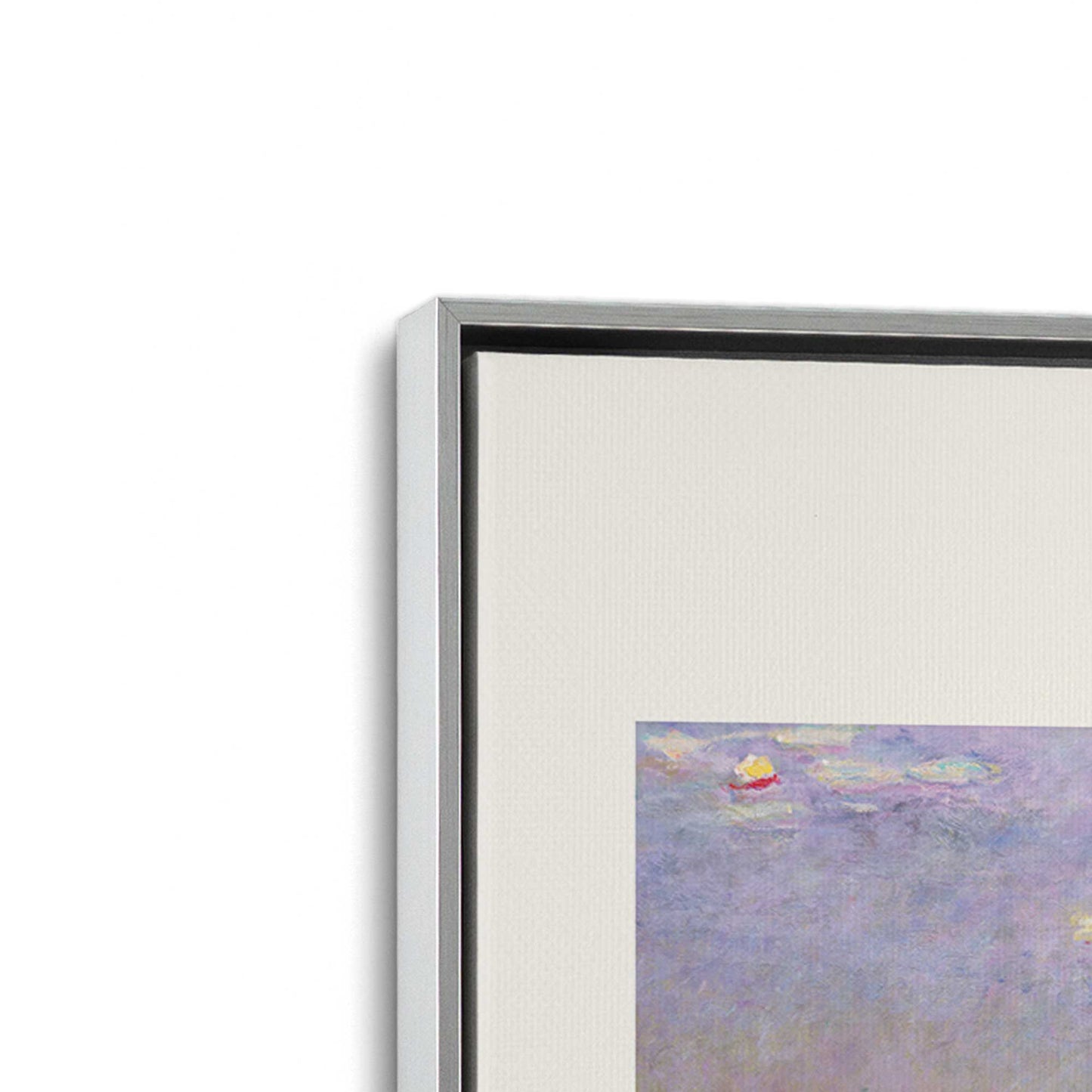 [Color:Polished Chrome], Picture of art in a Polished Chrome frame at an angle