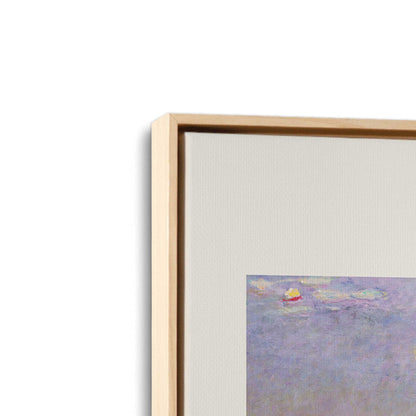 [Color:American Maple], Picture of art in a American Maple frame at an angle