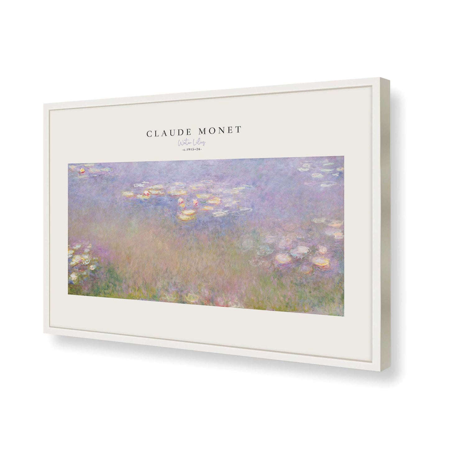 [Color:Opaque White], Picture of art in a Opaque White frame of the corner