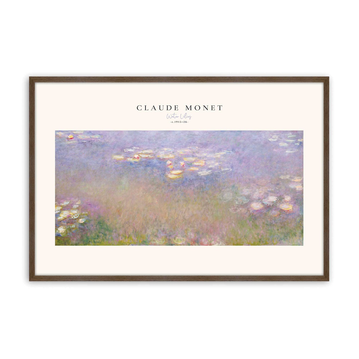 [Color:Walnut], Picture of art in a Walnut frame