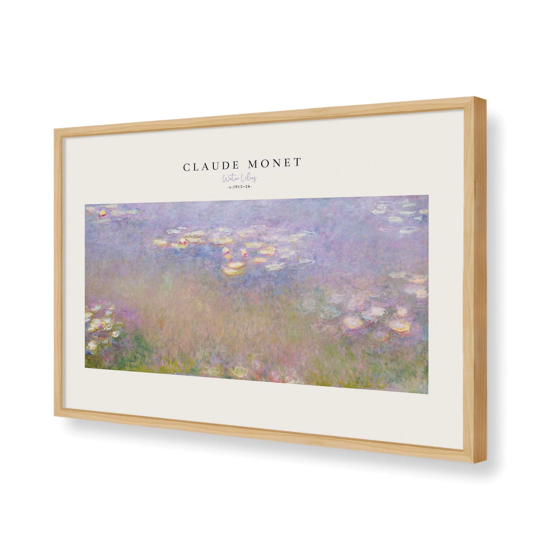 [Color:American Maple], Picture of art in a American Maple frame of the corner