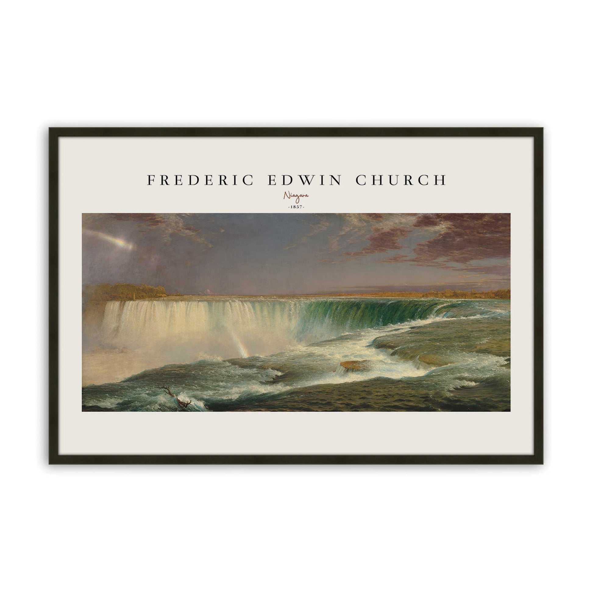 [Color:Satin Black], Picture of art in a Satin Black frame